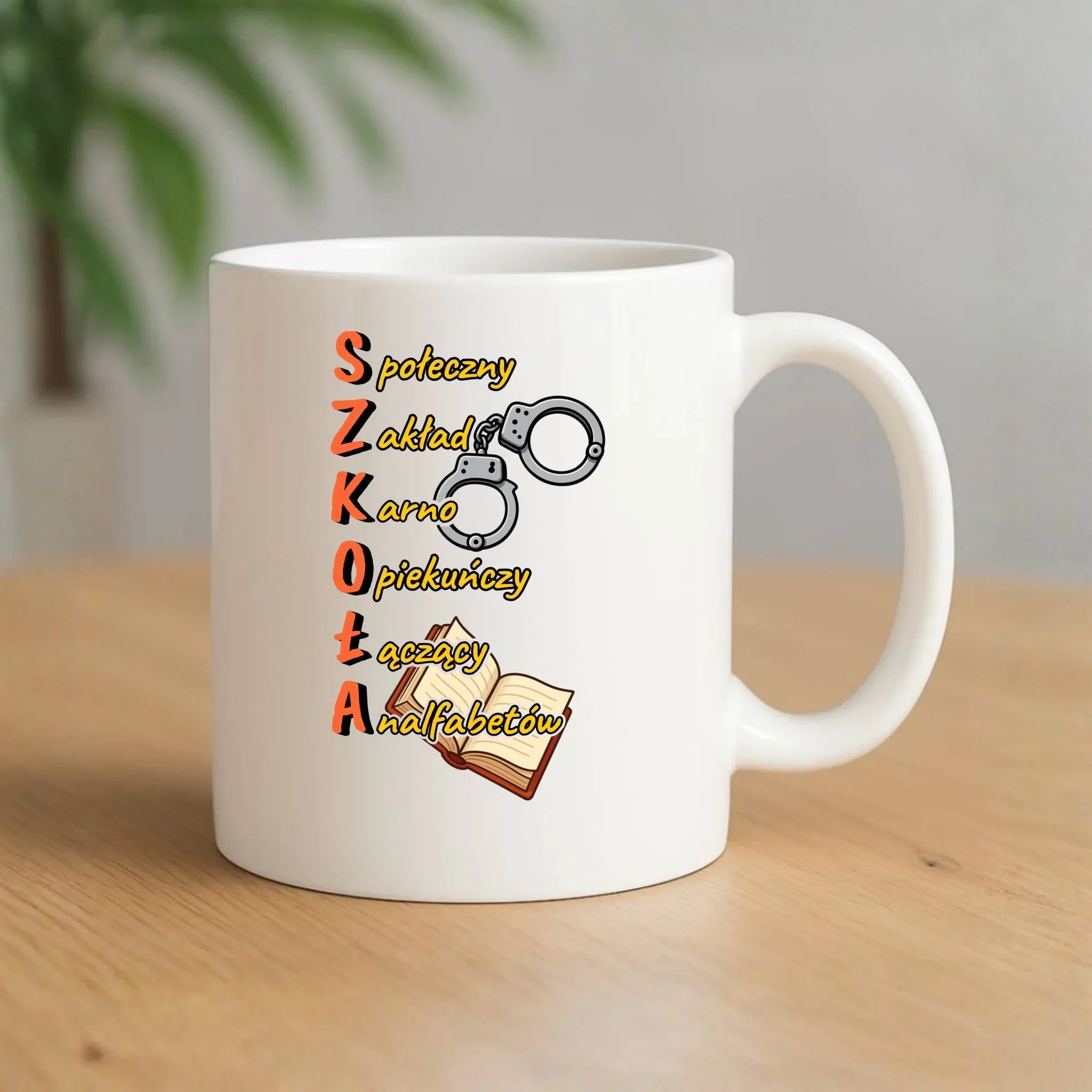 Kubek do szkoły - S.Z.K.O.Ł.A. Zakład Karno Opiekuńczy SZ17 - StoryCups.pl
