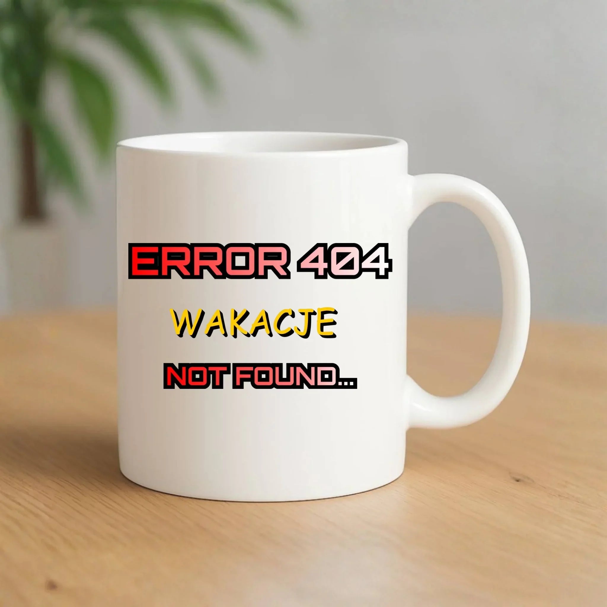 Kubek szkolny - Error 404 - śmieszny SZ15 - StoryCups.pl
