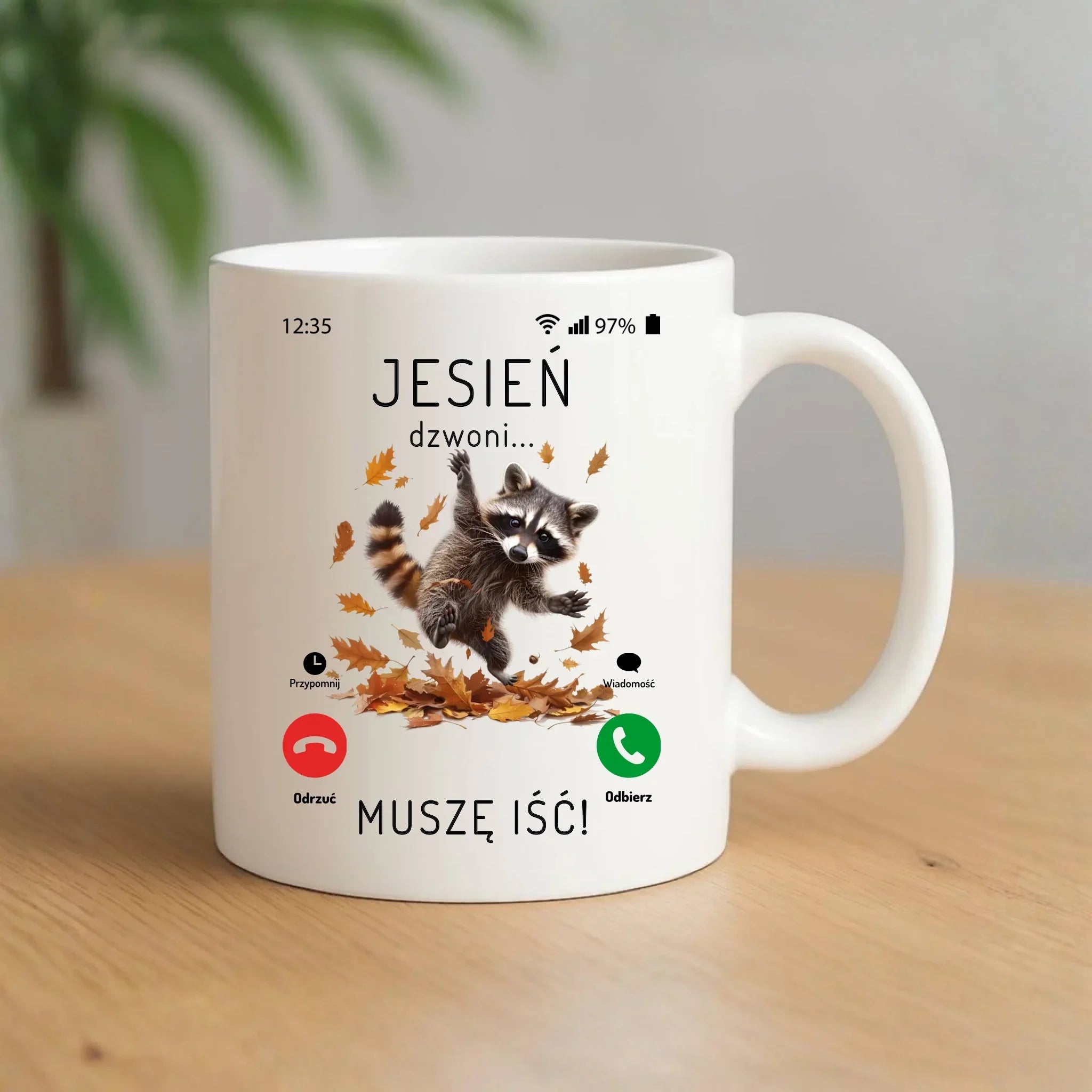 Kubek jesienny - Jesień dzwoni muszę iść JS18 - StoryCups.pl