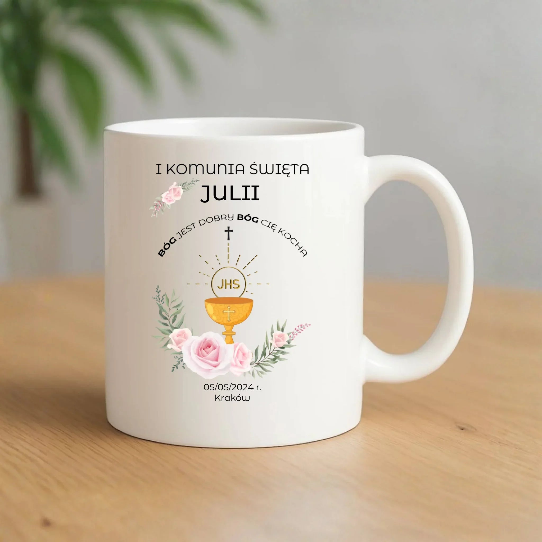 Kubek | Prezent na Pierwszą Komunię Świętą - personalizowany PK01 - StoryCups.pl