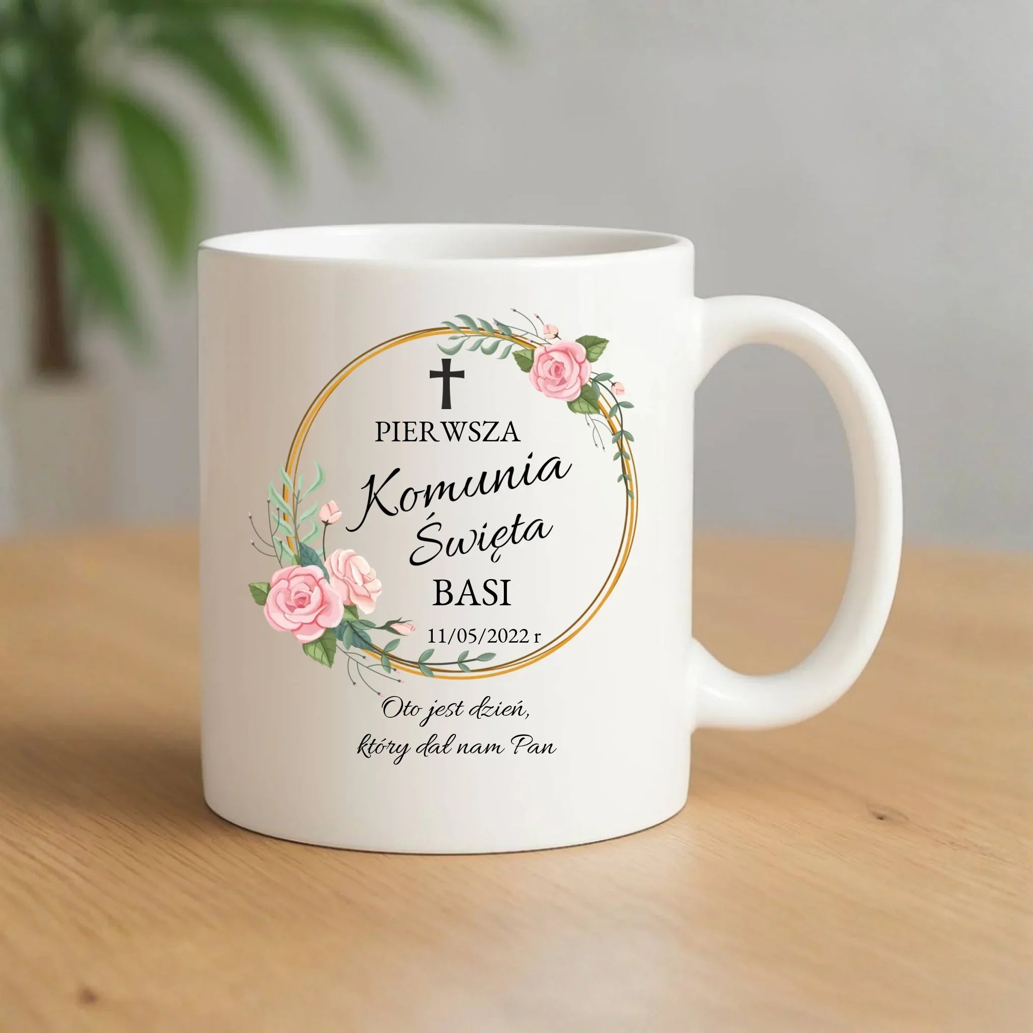 Kubek | Prezent na Pierwszą Komunię Świętą dla dziewczynki - personalizowany PK03 - StoryCups.pl
