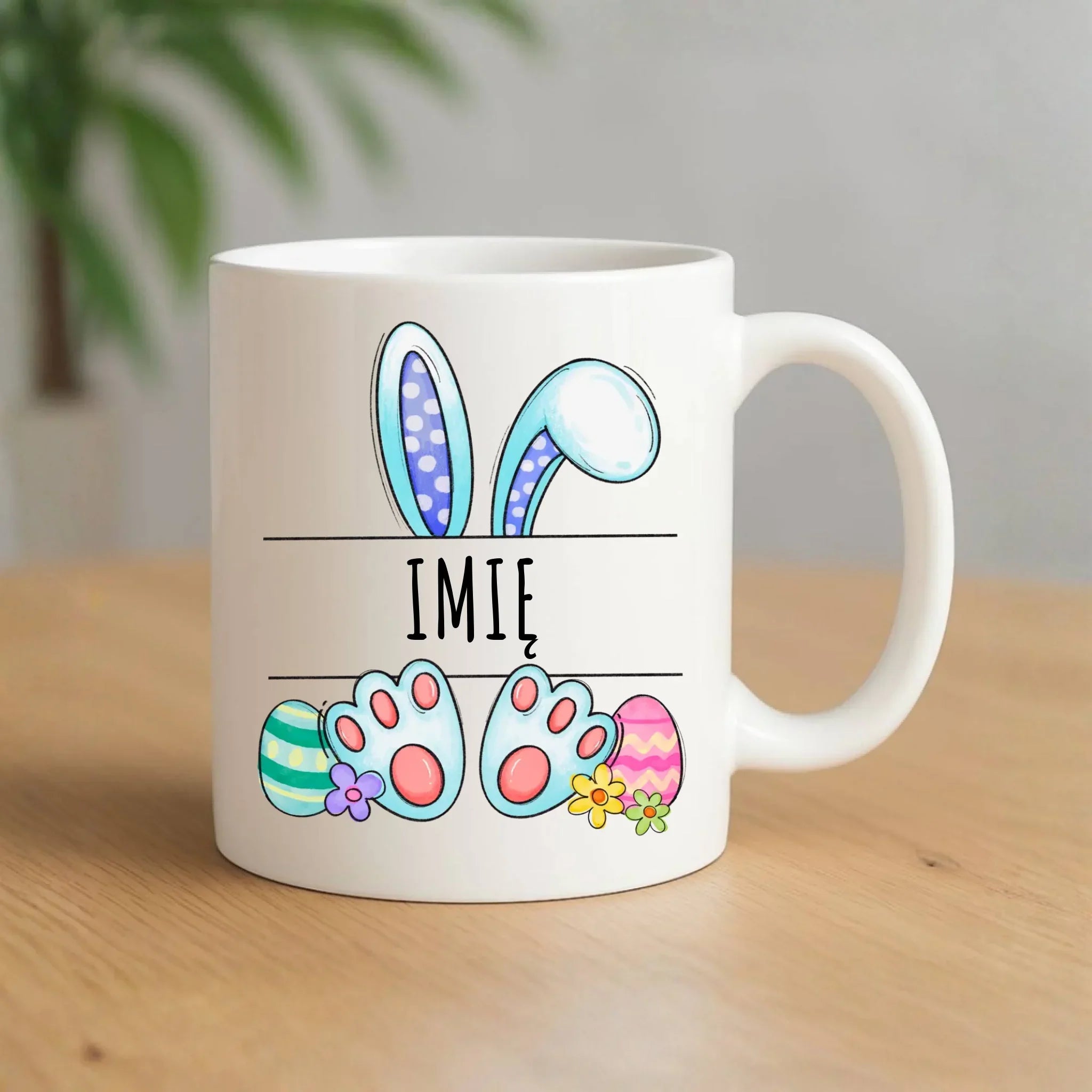 Kubek dla dziecka na Wielkanoc - Zajączek - personalizowany WN14 - StoryCups.pl