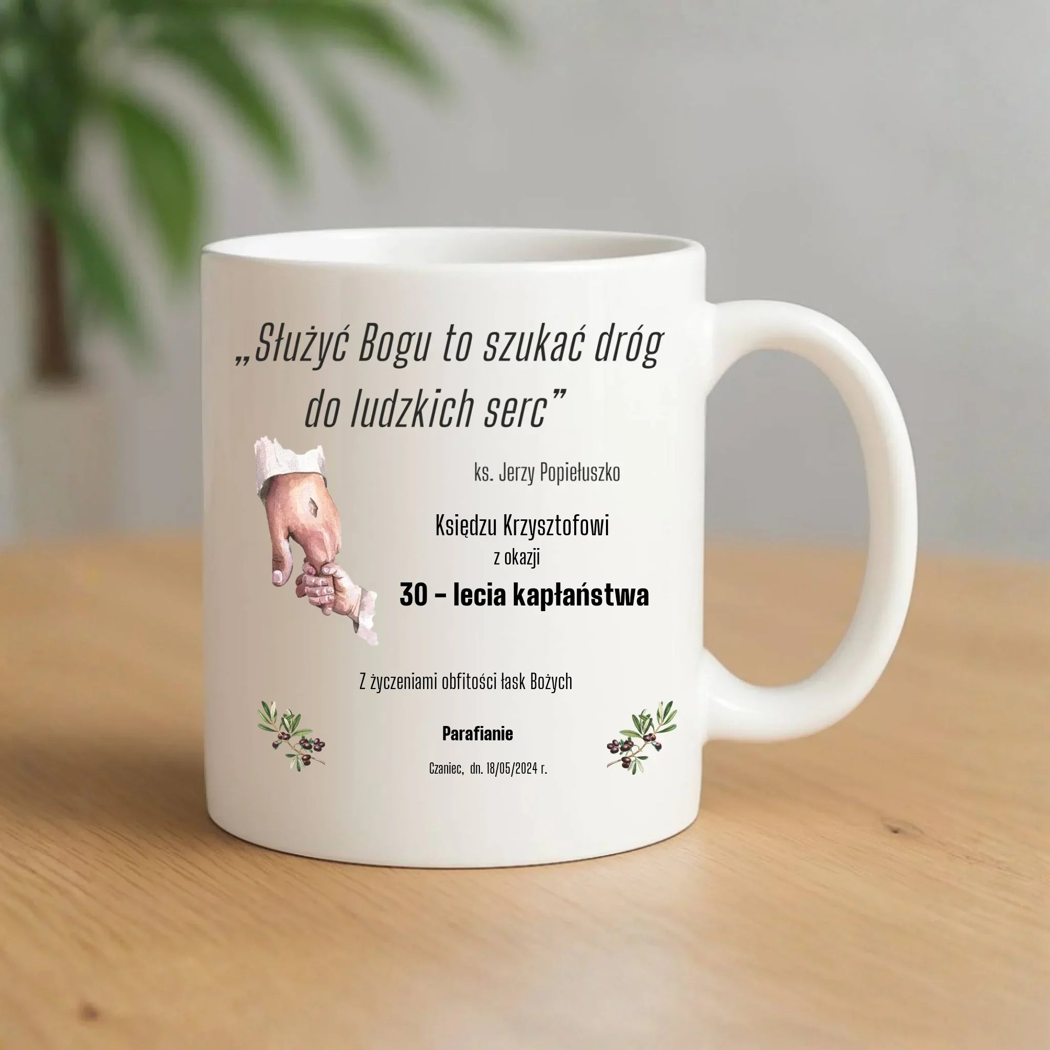 Kubek - Prezent dla księdza na Rocznicę Kapłaństwa - personalizowany DU01 - StoryCups.pl