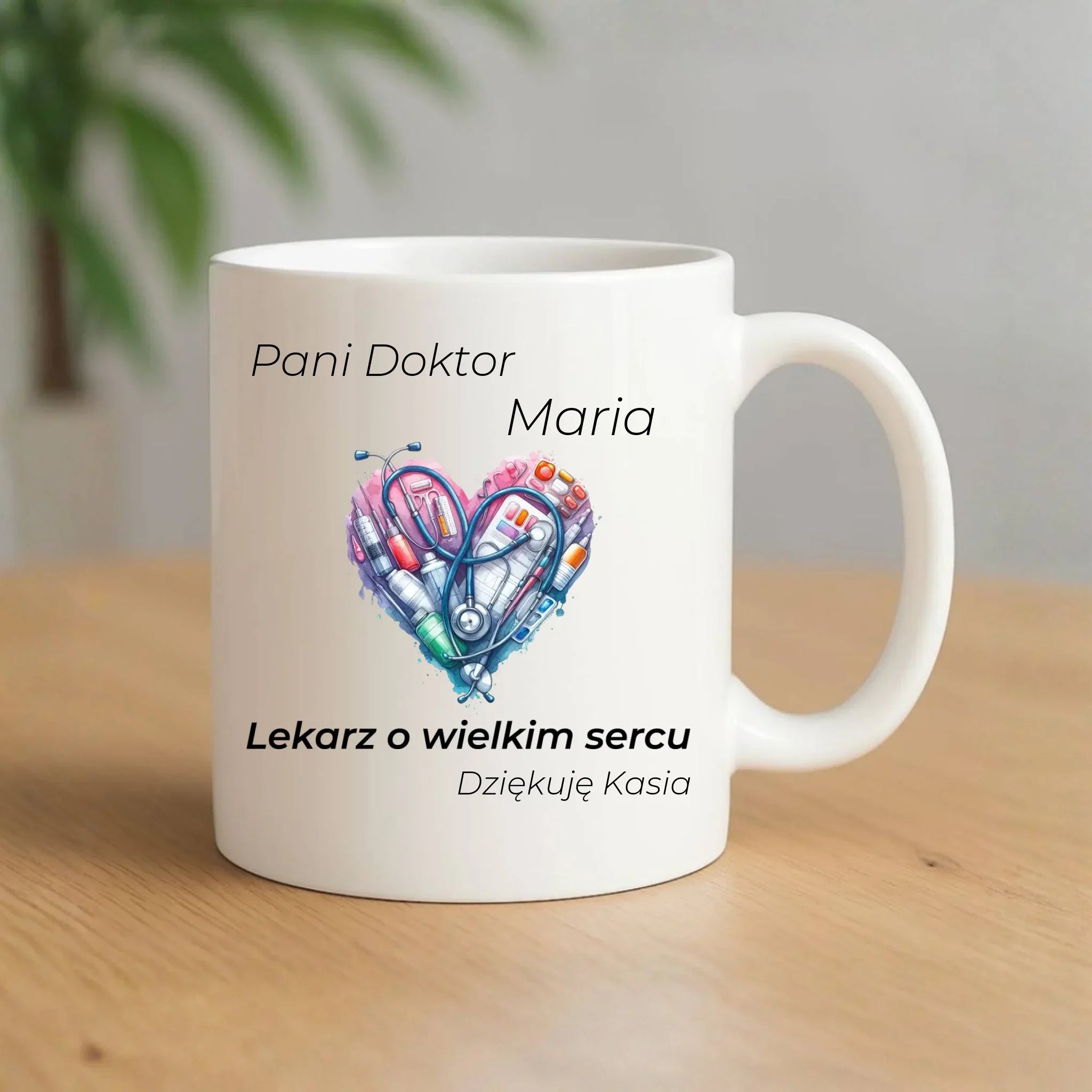 Kubek dla lekarza - Prezent dla kardiologa - personalizowany L01 - StoryCups.pl