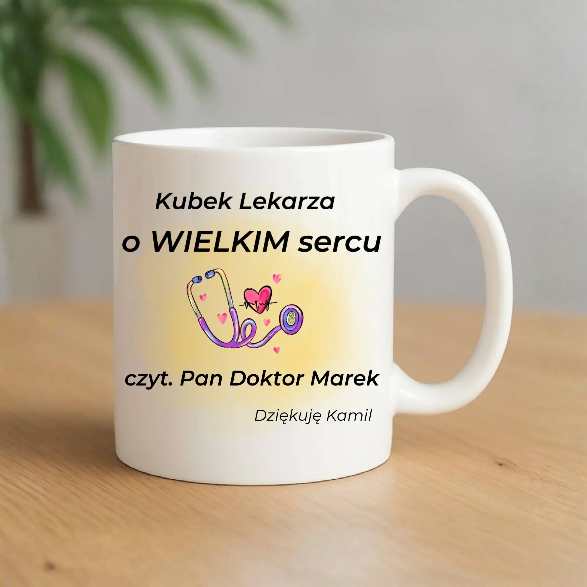 Kubek dla lekarza - Prezent na podziękowanie - personalizowany L03 - StoryCups.pl