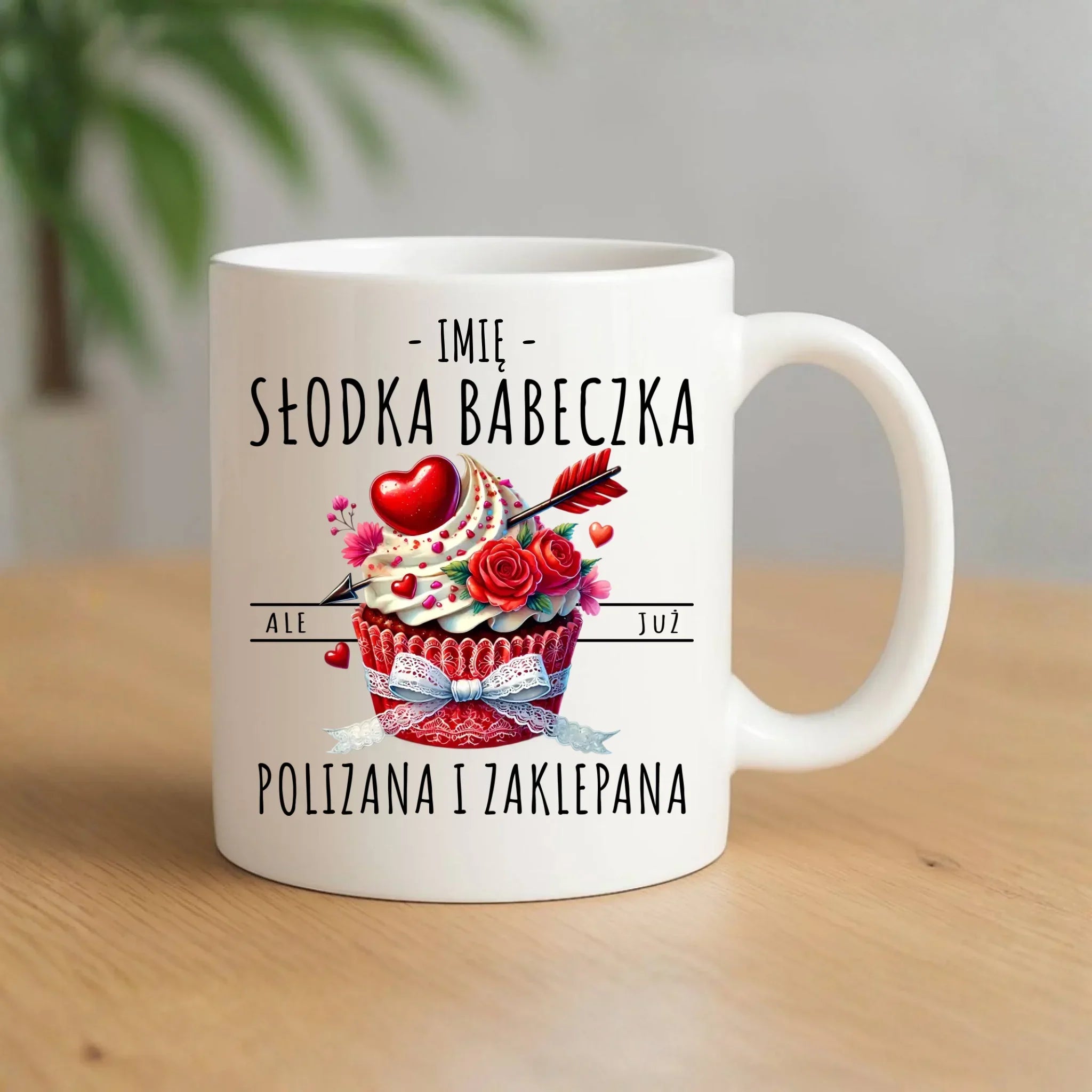 Kubek - Słodka babeczka polizana i zaklepana - personalizowany W37 - StoryCups.pl
