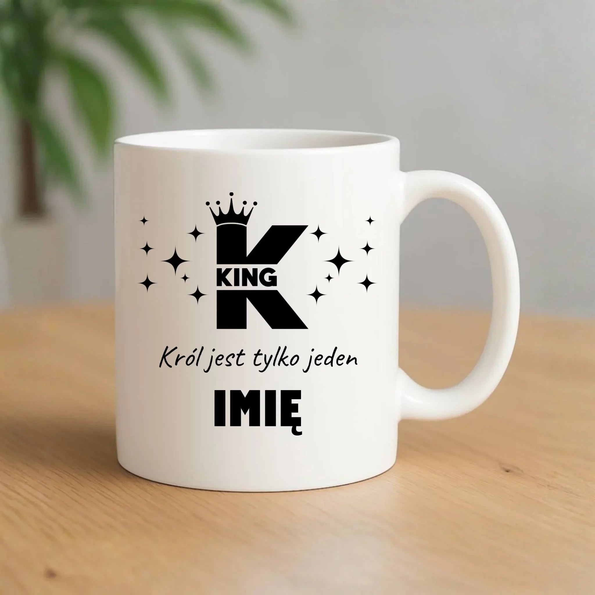 Kubek dla niego - King Król jest tylko jeden - personalizowany W40 - StoryCups.pl