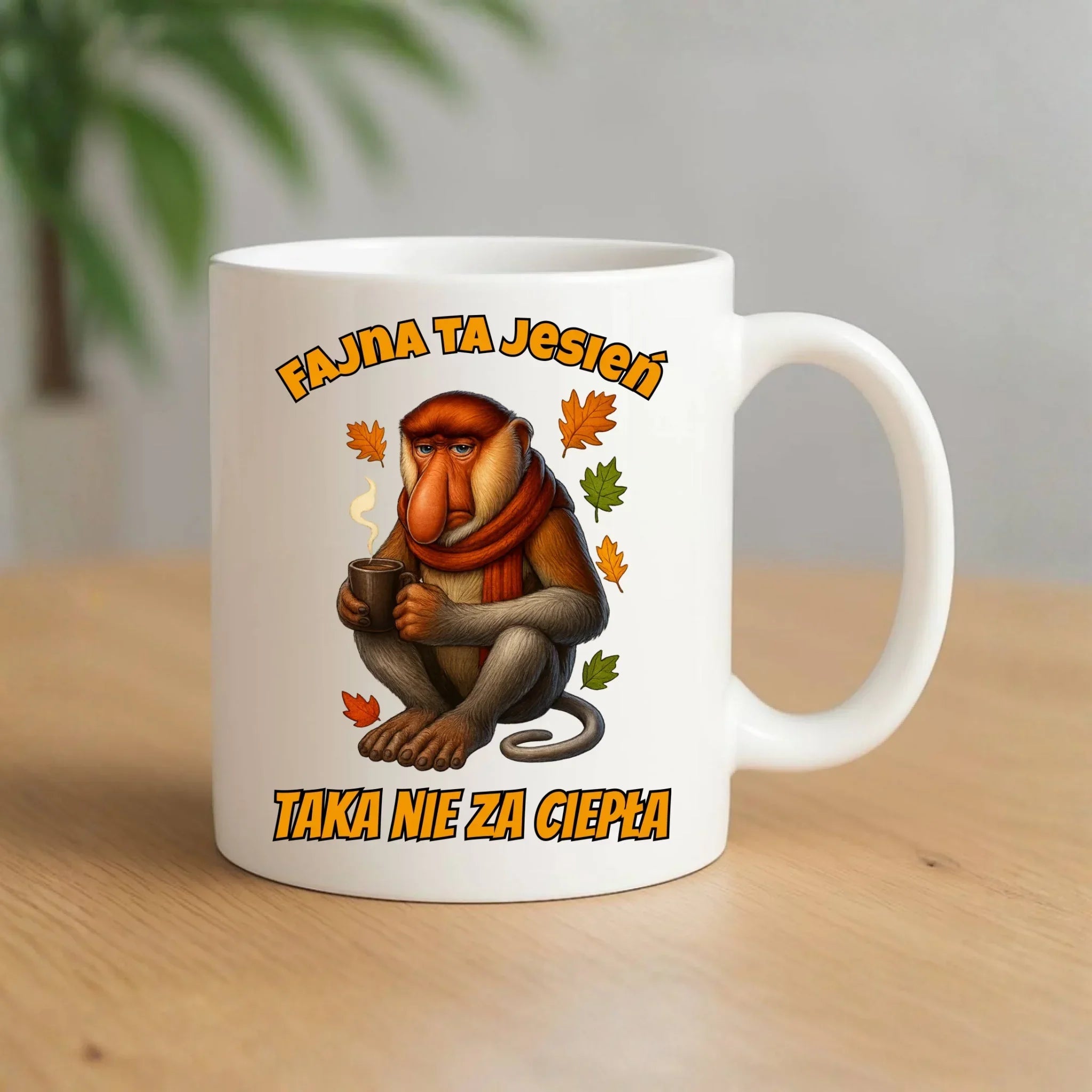 Kubek jesienny - Janusz Nosacz - Fajna ta jesień, taka nie za ciepła JS21 - StoryCups.pl