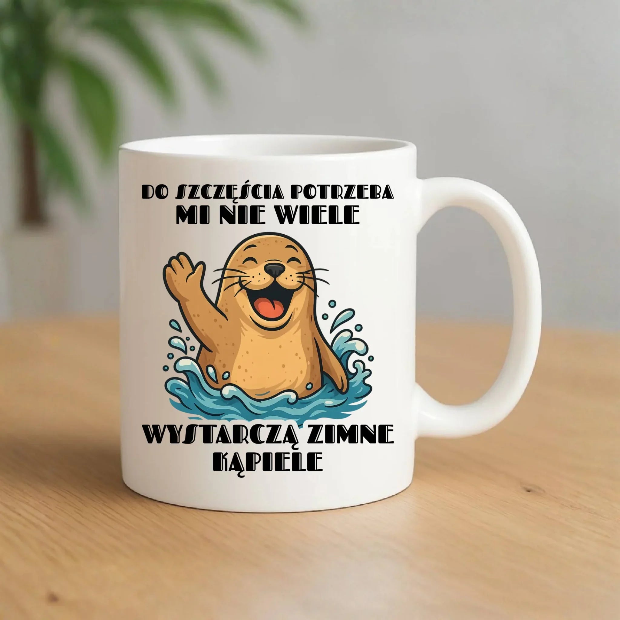 Kubek - prezent dla morsa - Do szczęścia potrzeba mi nie wiele HM06 - StoryCups.pl