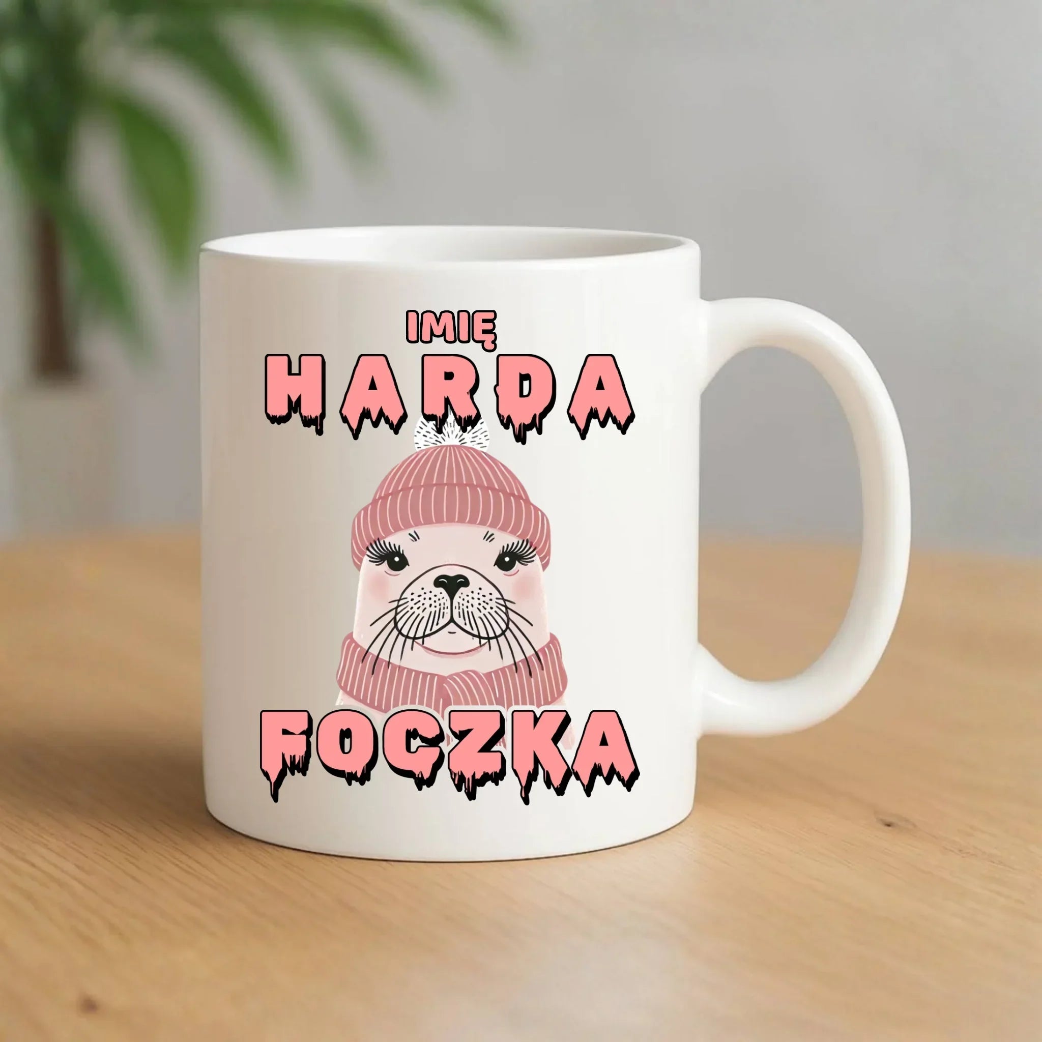 Kubek - prezent dla morsa - Harda foczka - personalizowany HM05 - StoryCups.pl