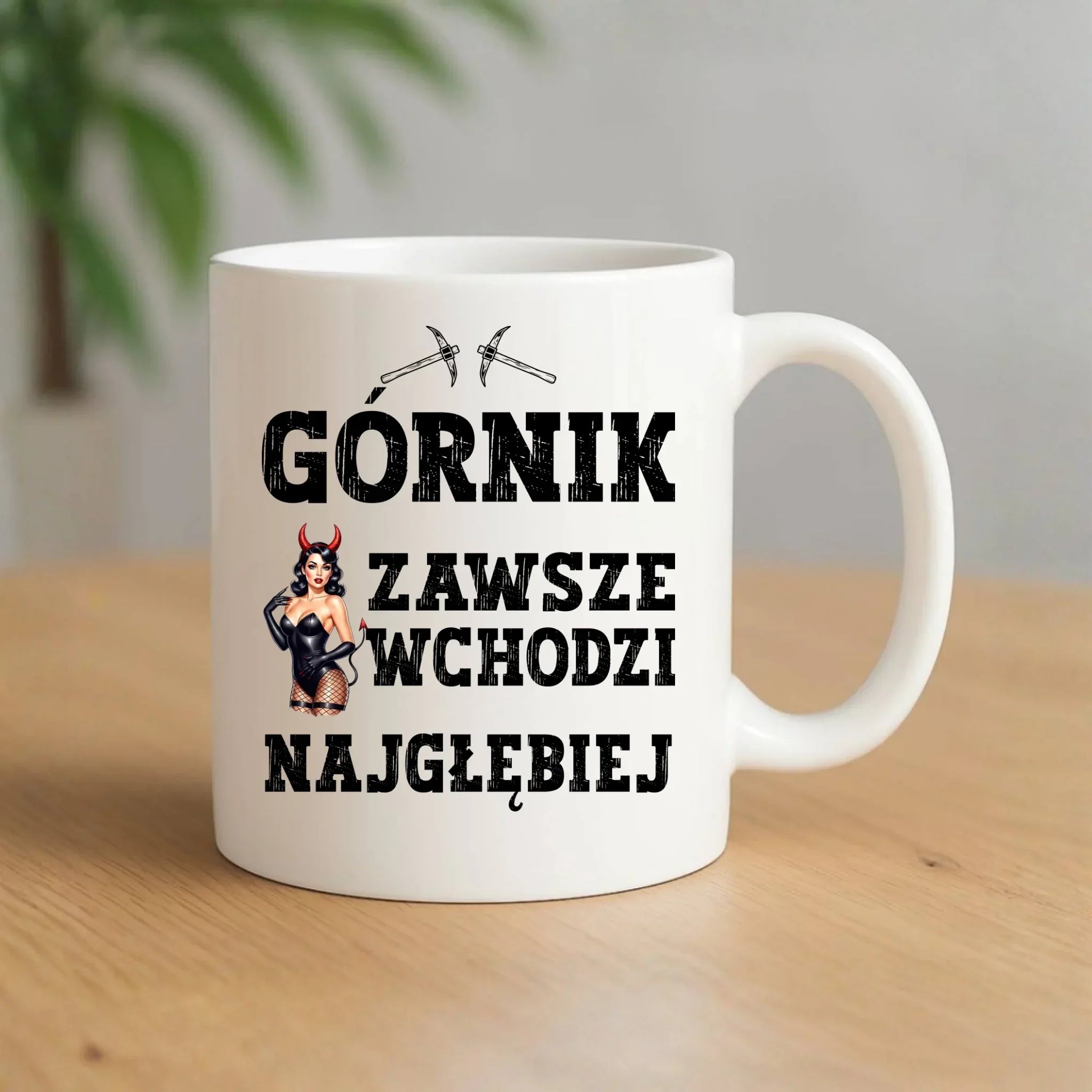 Kubek - prezent dla górnika - Górnik zawsze wchodzi najgłębiej G22 - StoryCups.pl