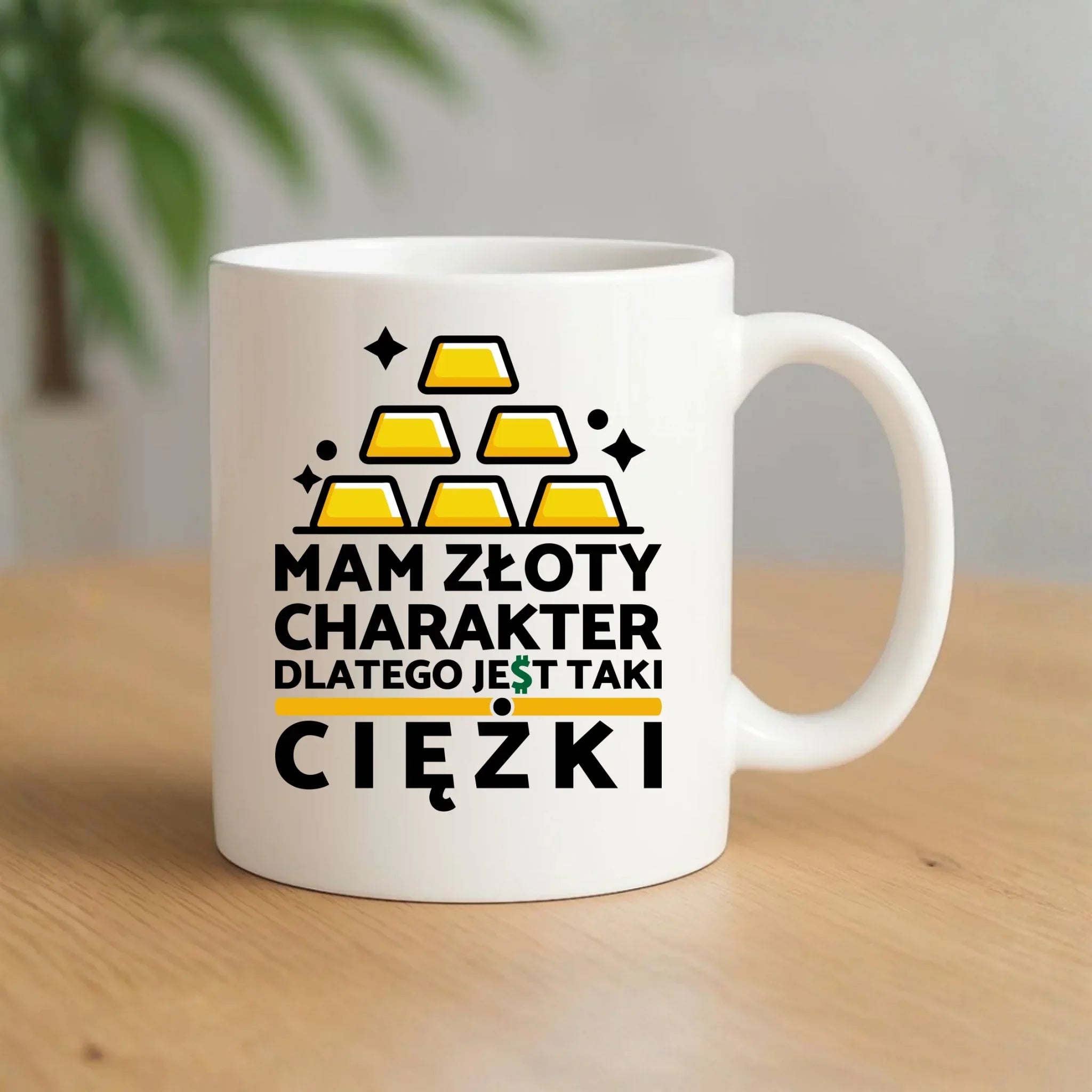 Kubek - prezent dla chłopaka - Złoty charakter DCH16 - StoryCups.pl