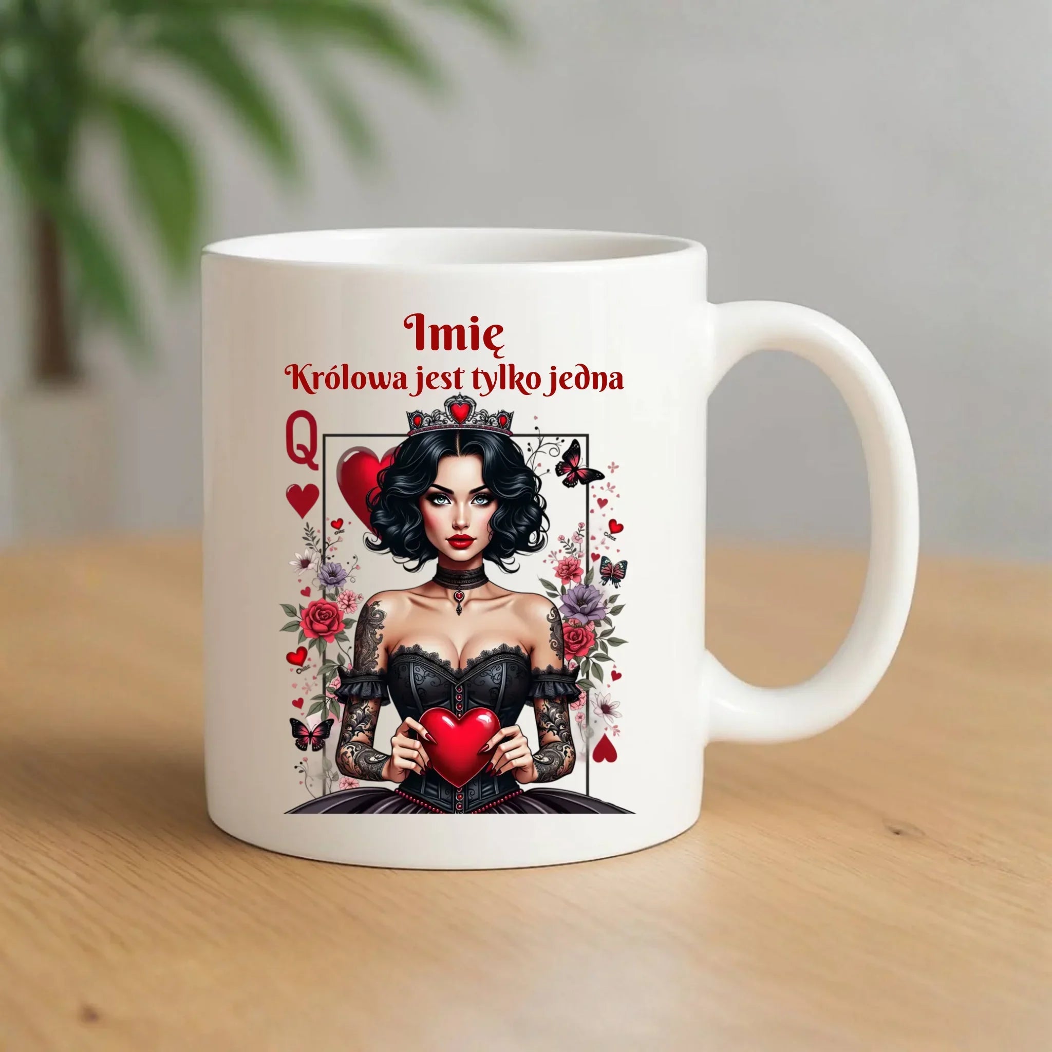 Kubek dla niej - Królowa jest tylko jedna - personalizowany W46 - StoryCups.pl