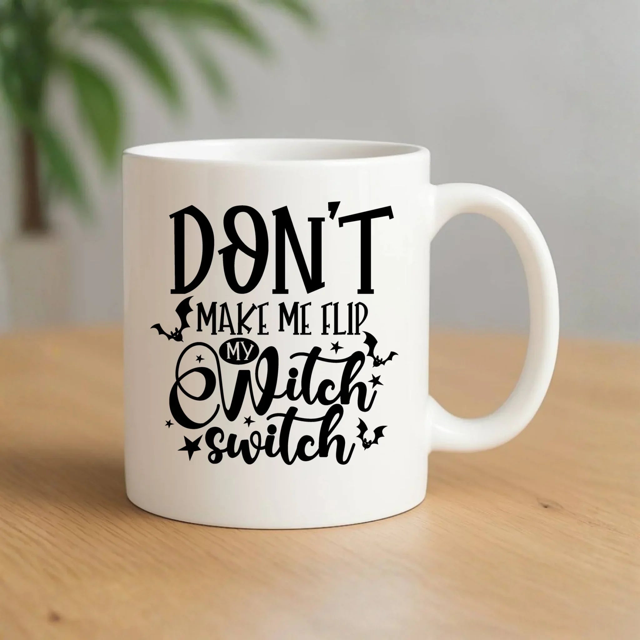 Kubek na Halloween - Don't make me flip my witch switch - śmieszny HL11 - StoryCups.pl