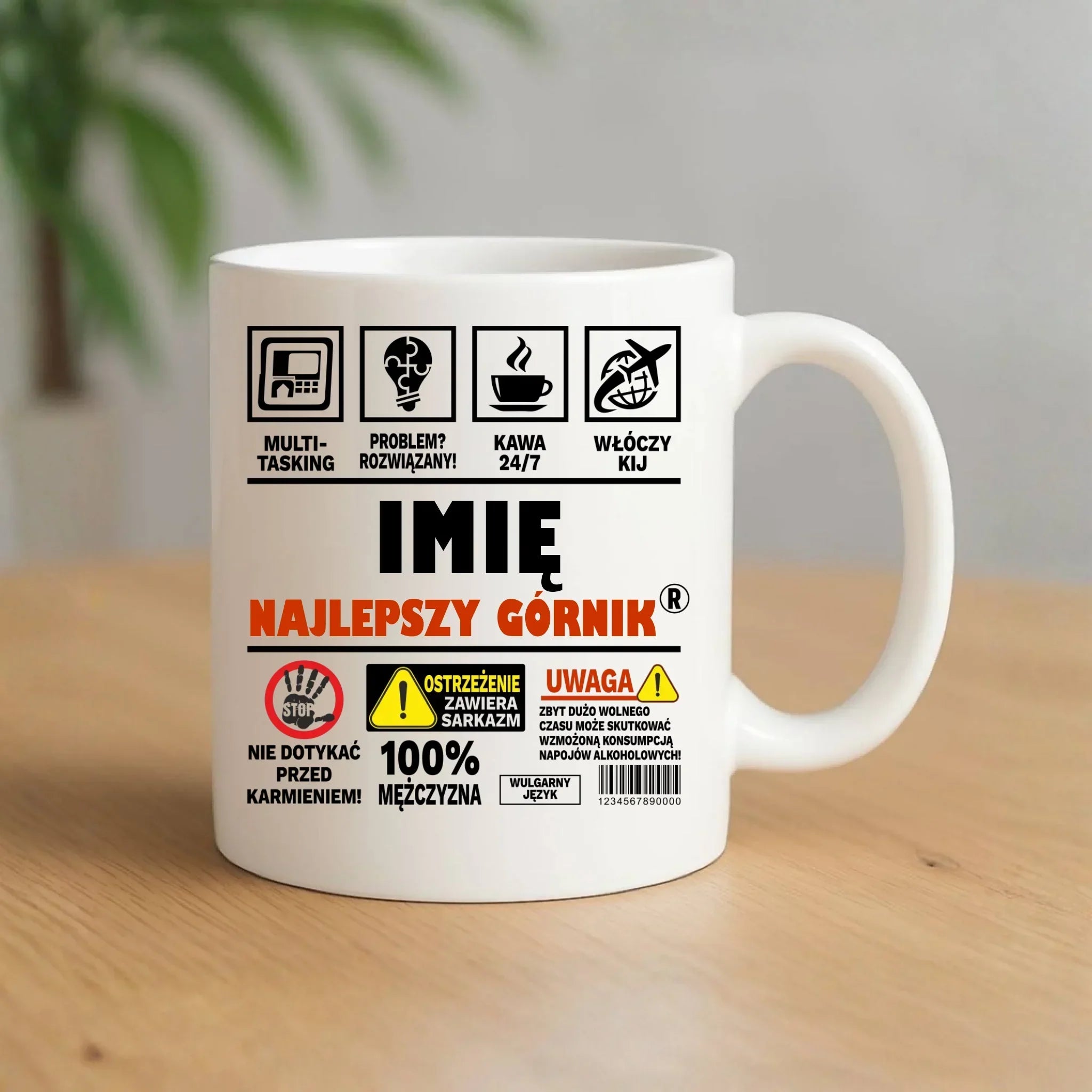 Kubek - prezent dla górnika - Najlepszy górnik 24/7 - personalizowany G11 - StoryCups.pl