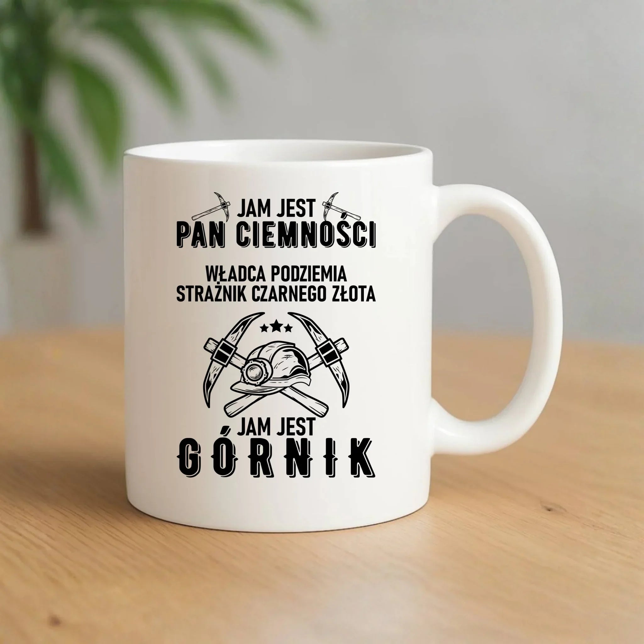 Kubek - prezent dla górnika - Pan ciemności jam jest górnik G04 - StoryCups.pl