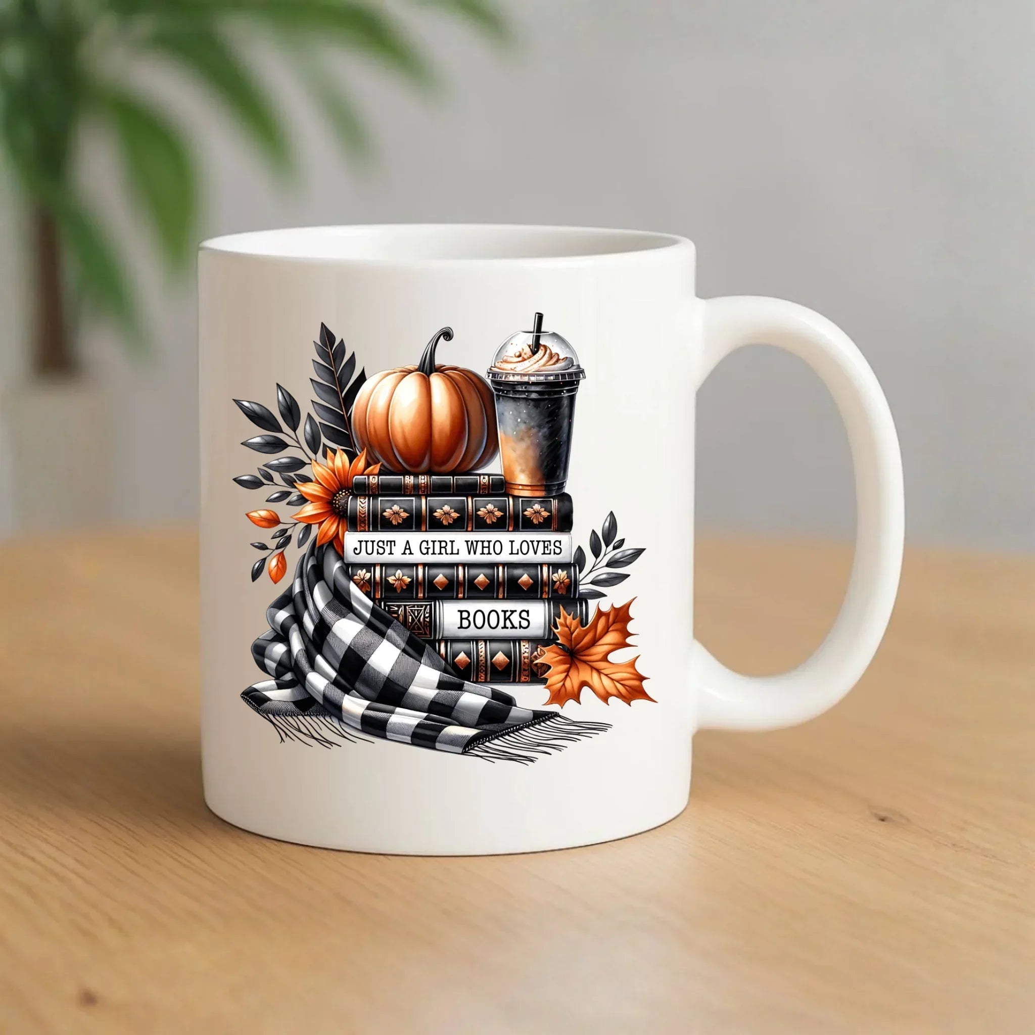 Kubek jesieniara - Książkara - prezent dla miłośniczki czytania książek JS13 - StoryCups.pl
