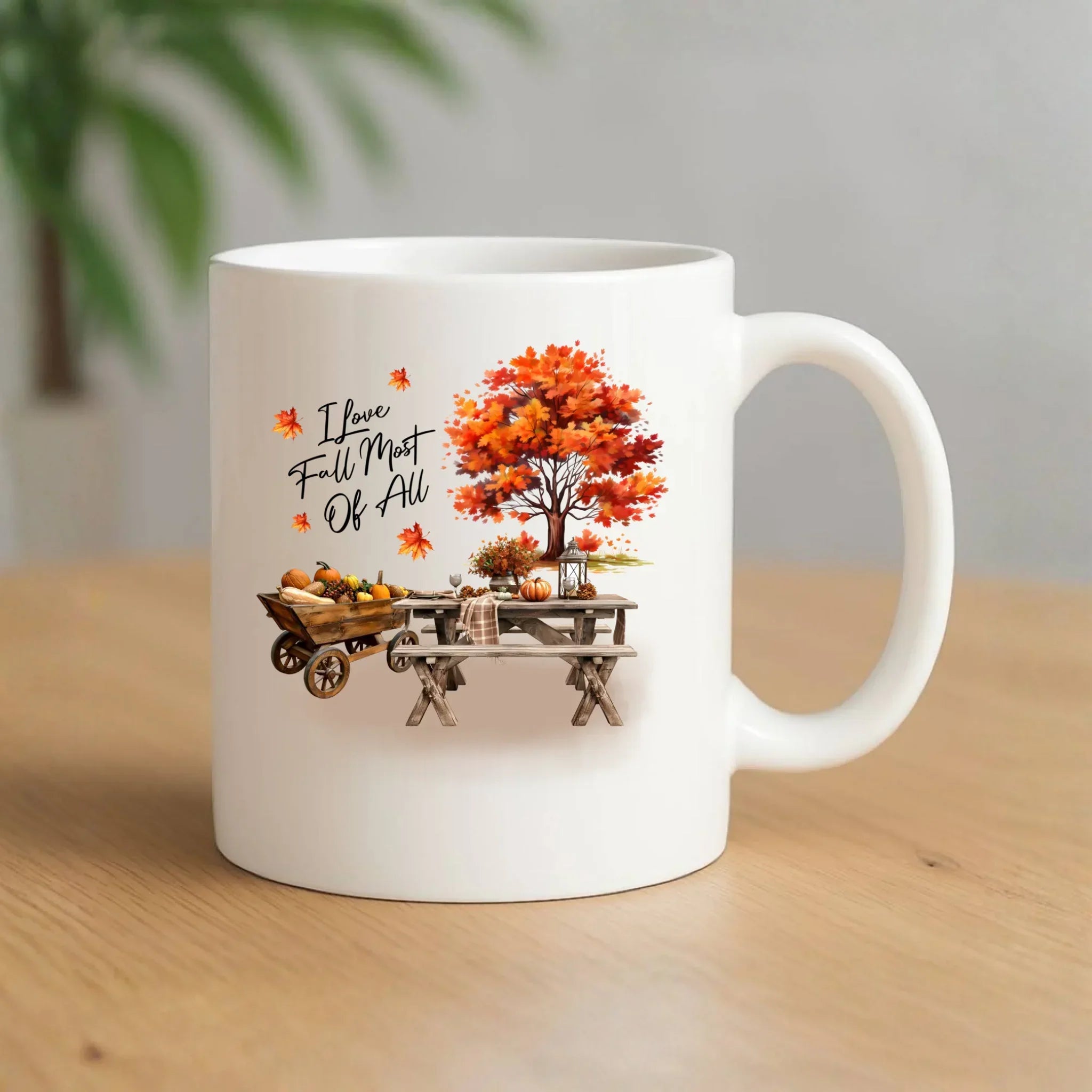 Kubek jesieniara - Jesienny piknik z dyniami JS04 - StoryCups.pl