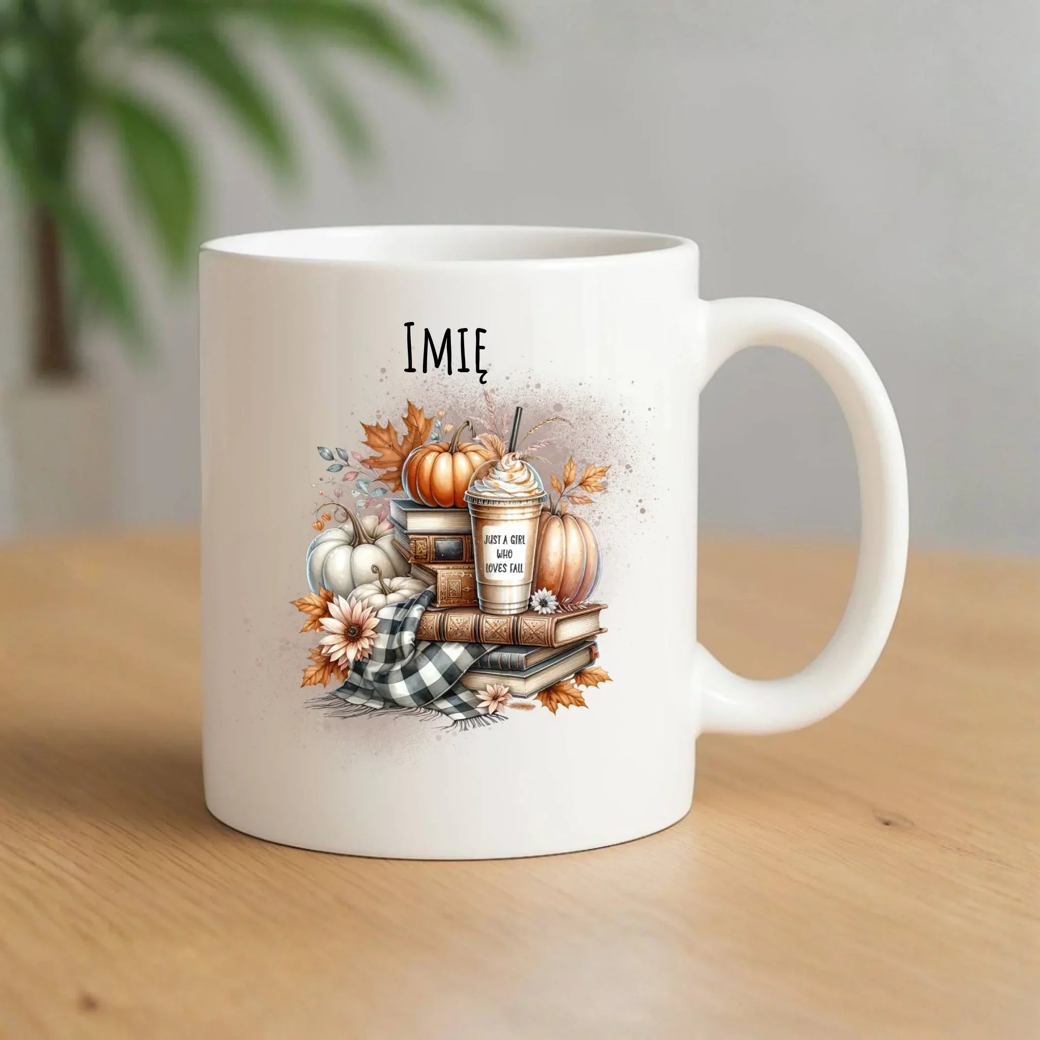Kubek jesienny - Książkara - personalizowany JS14 - StoryCups.pl