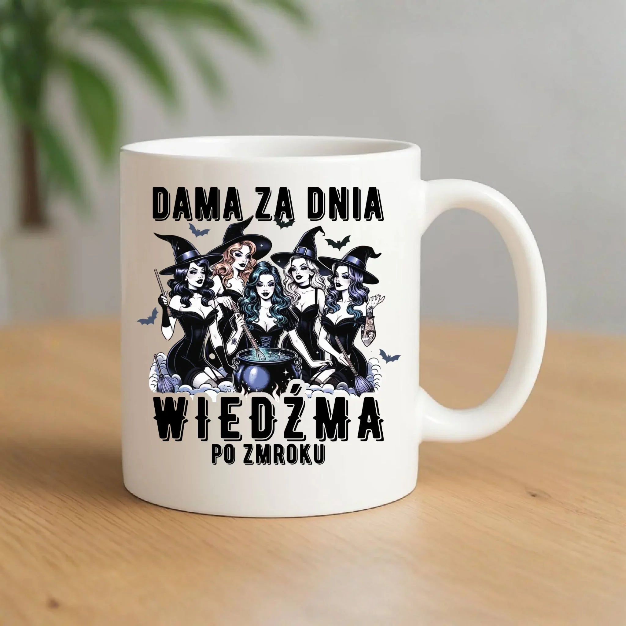 Kubek - Dama za dnia wiedźma po zmroku HL16 - StoryCups.pl