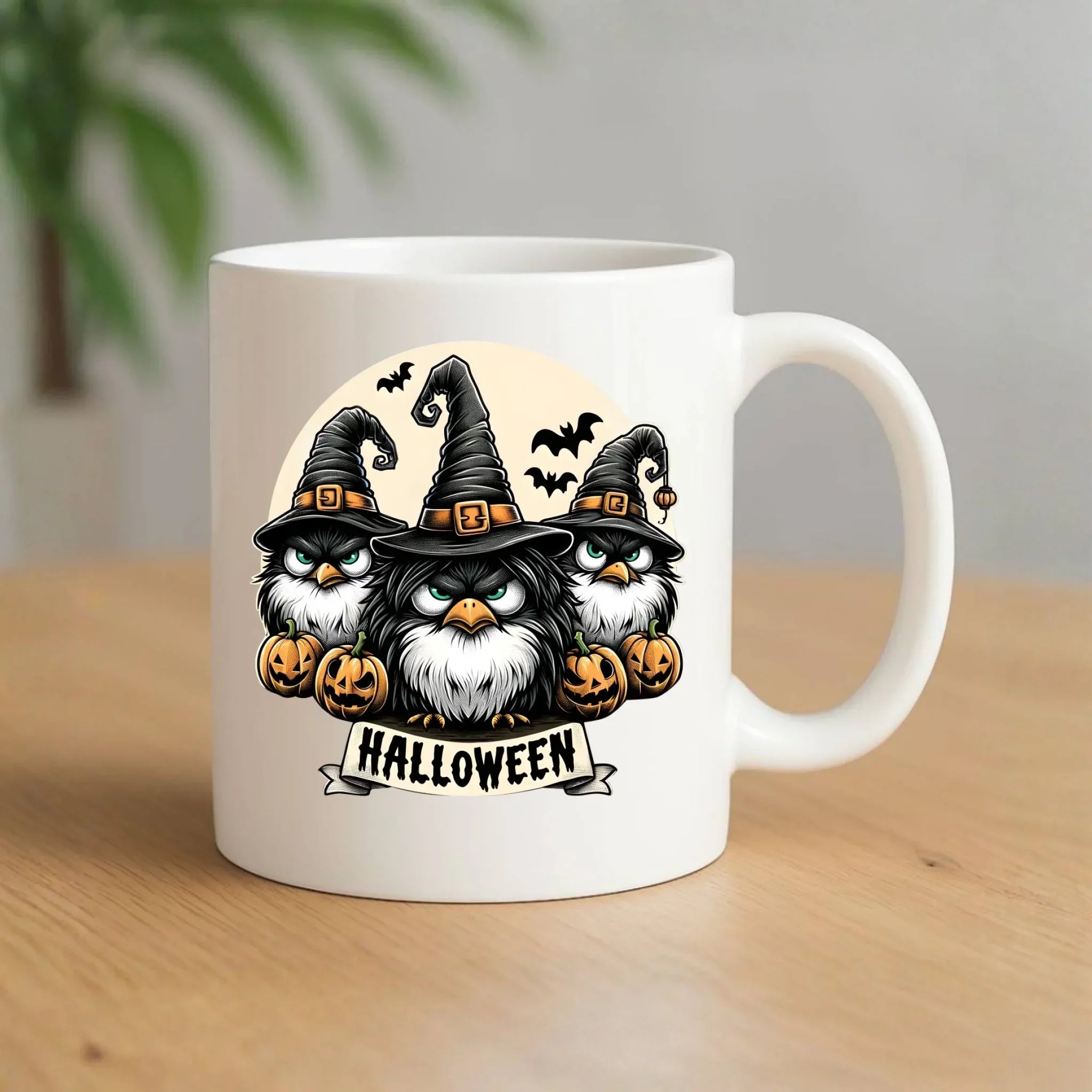 Kubek na Halloween - Upiorne sowy wiedźmy HL15 - StoryCups.pl