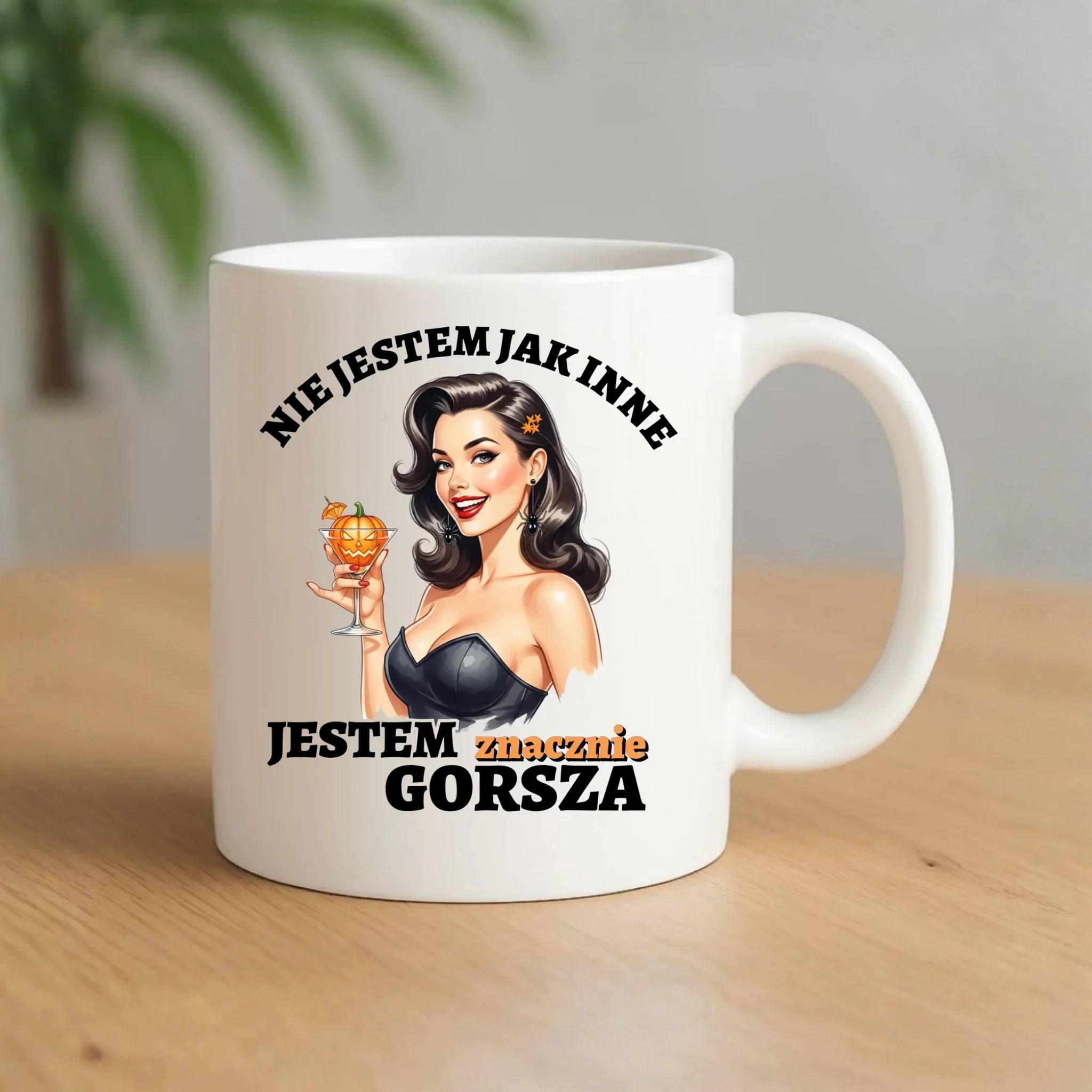 Kubek damski halloweenowy - Nie jestem jak inne HL24 - StoryCups.pl