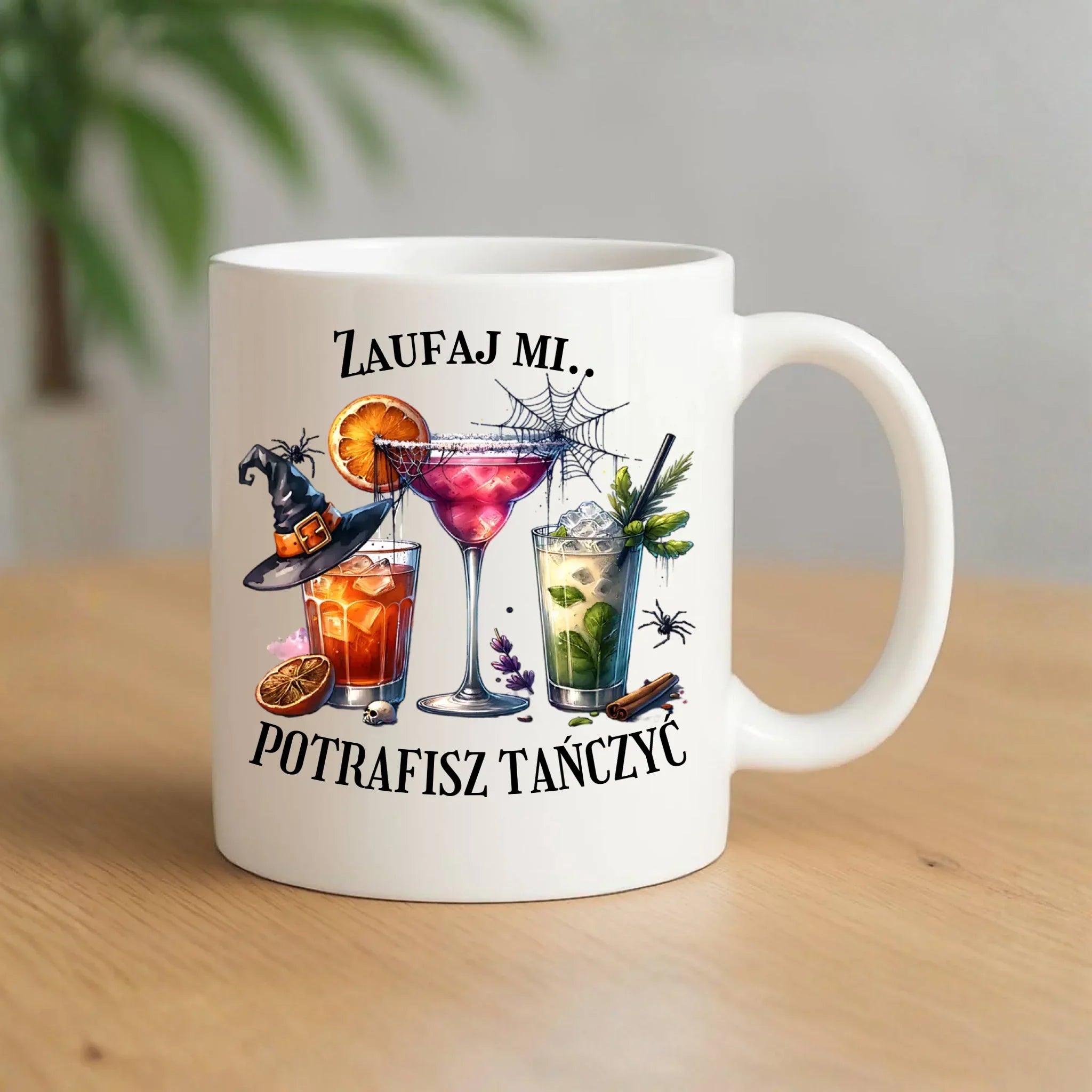 Kubek na Halloween - Zaufaj mi potrafisz tańczyć HL26 - StoryCups.pl