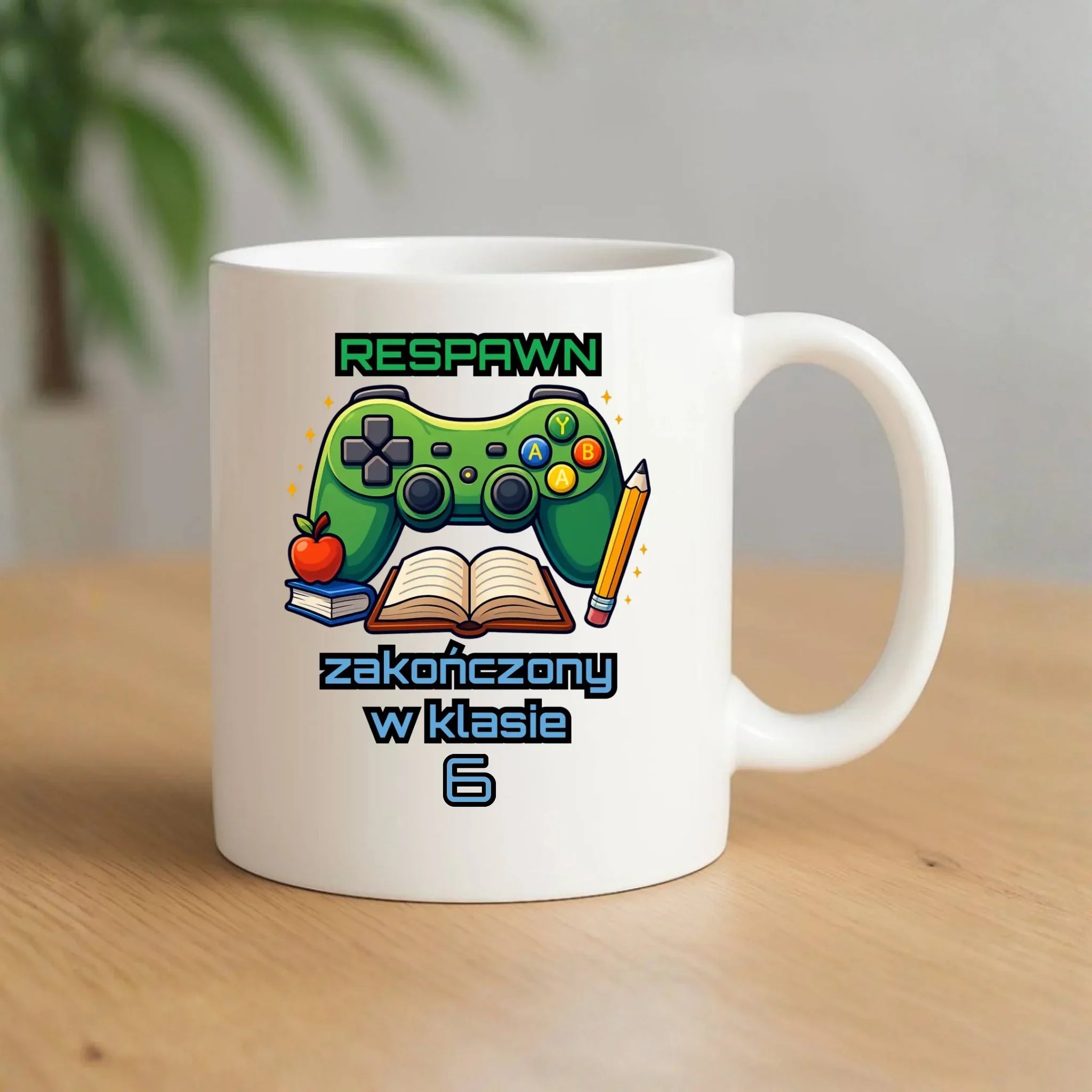 Kubek szkolny - Respawn - gamer do szkoły - personalizowany SZ18 - StoryCups.pl