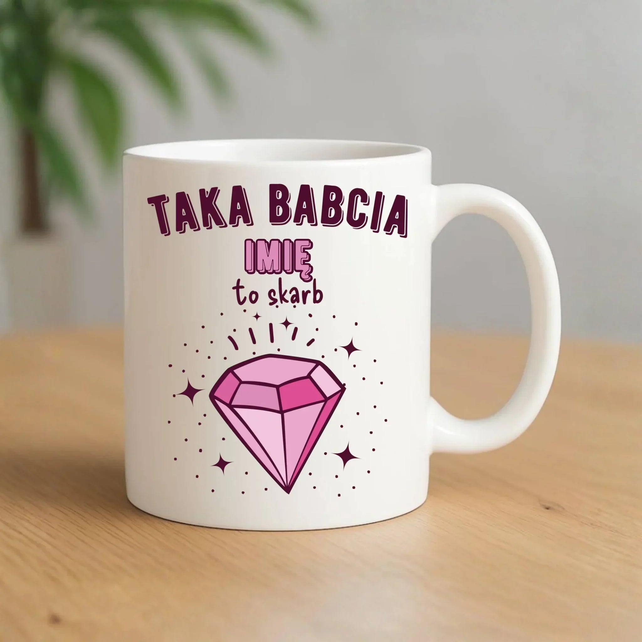 Kubek dla babci - Taka Babcia to skarb - personalizowany B06 - StoryCups.pl