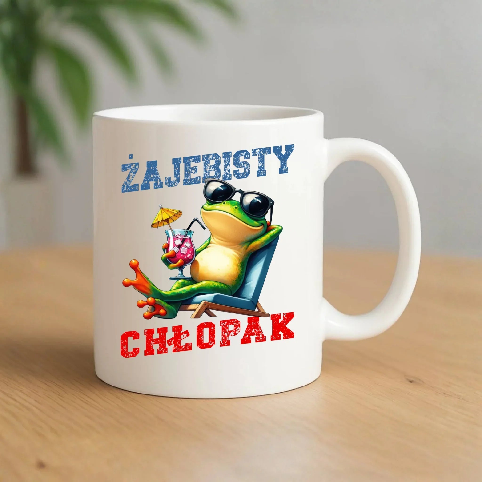 Kubek z żabą - prezent dla chłopaka - Żajebisty chłopak DCH19 - StoryCups.pl