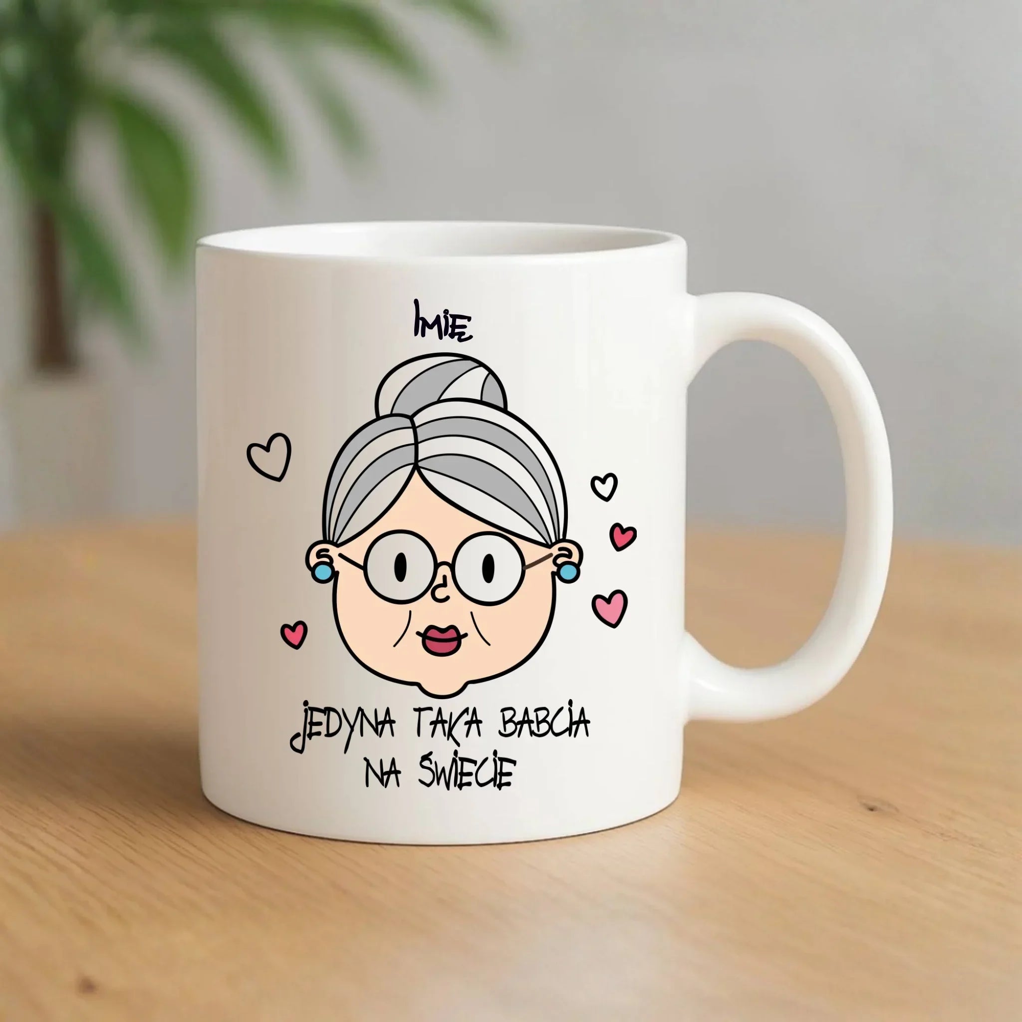 Kubek dla babci - Jedyna taka babcia na świecie - personalizowany B15 - StoryCups.pl