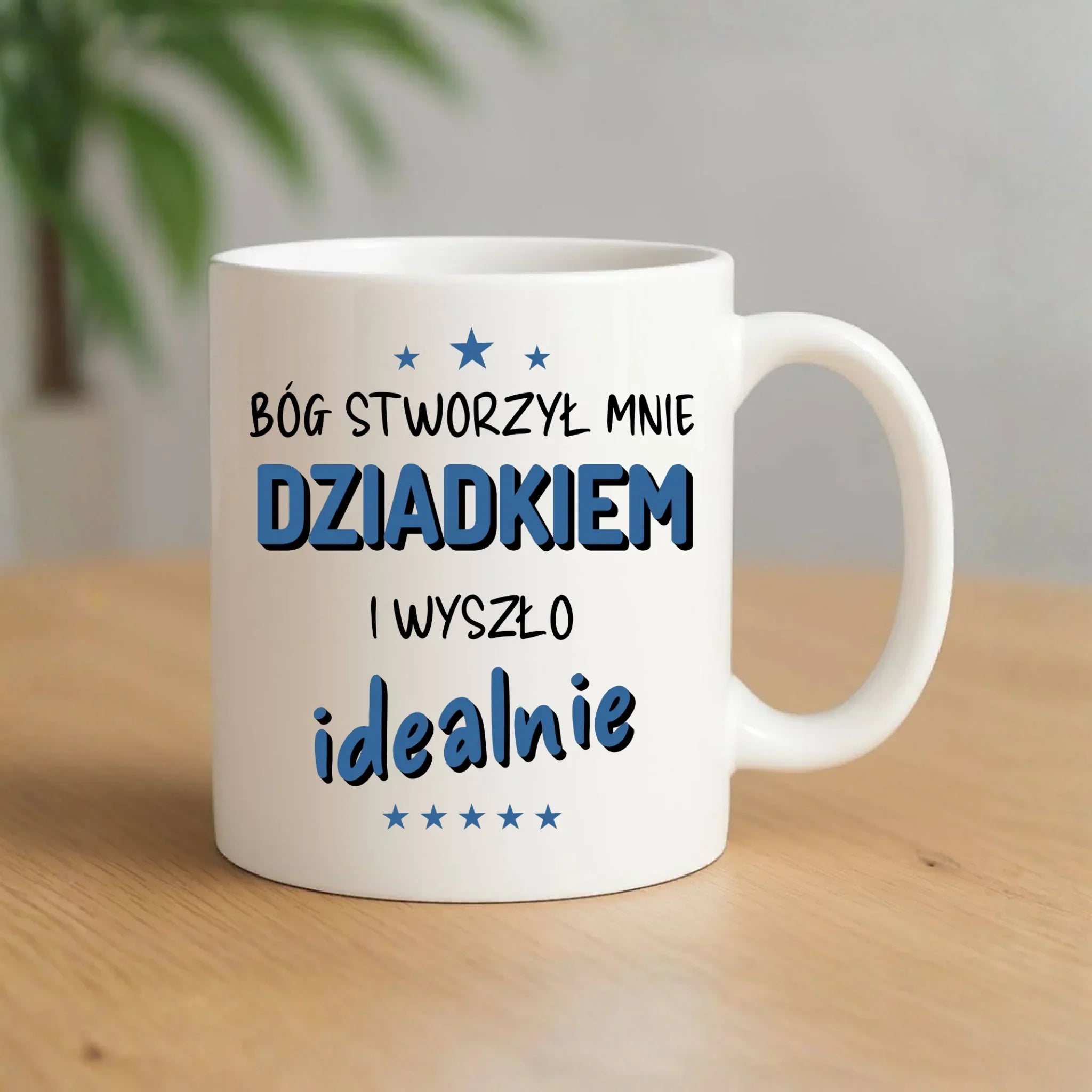 Kubek dla dziadka - Bóg stworzył mnie dziadkiem i wyszło idealnie D08 - StoryCups.pl
