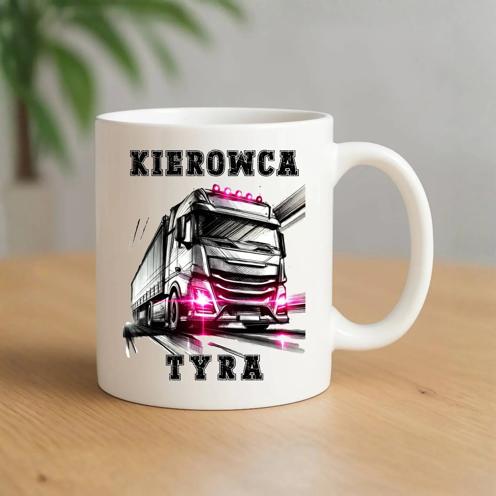 Kubek dla kobiety kierowcy ciężarówki - Kierowca tyra ZKT15 - StoryCups.pl