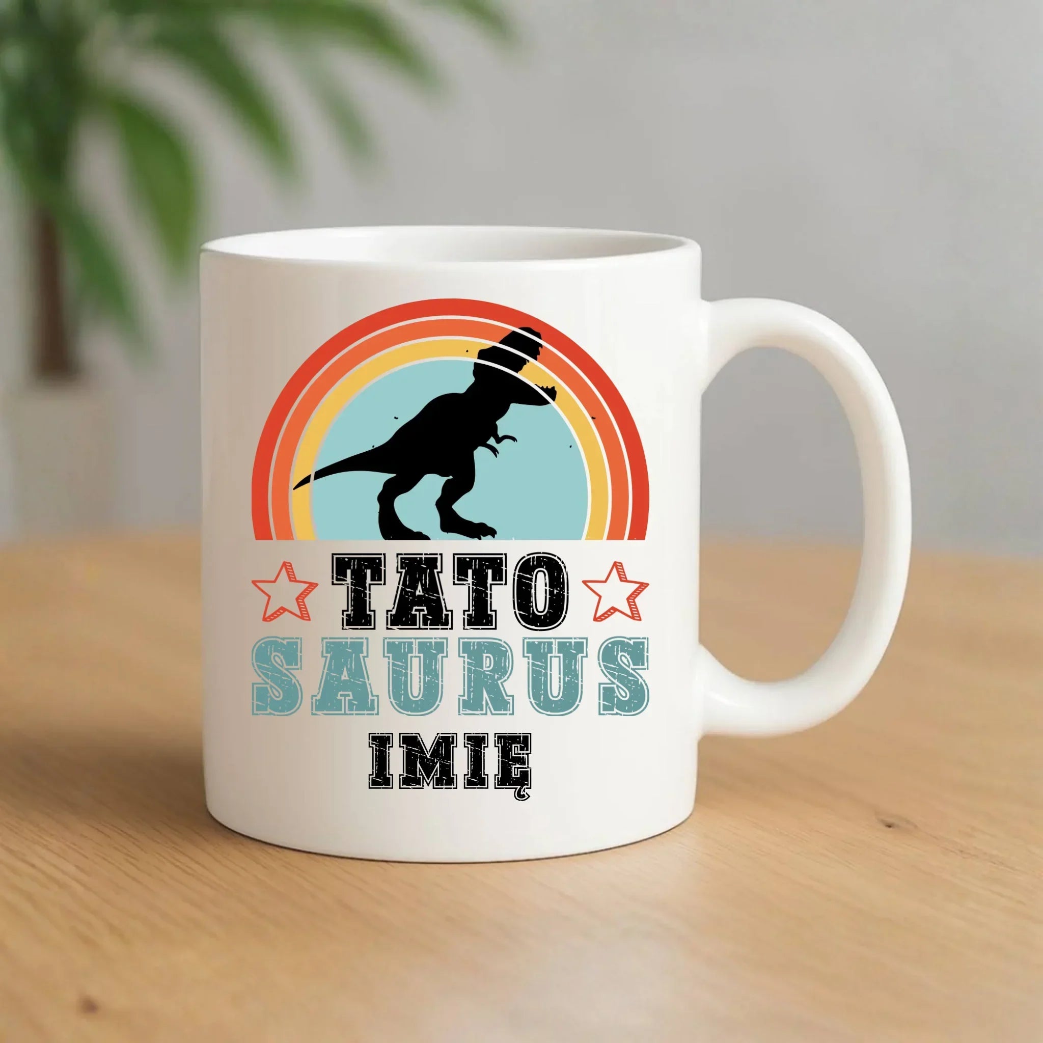 Kubek dla taty - Tato Saurus - personalizowany DT03 - StoryCups.pl