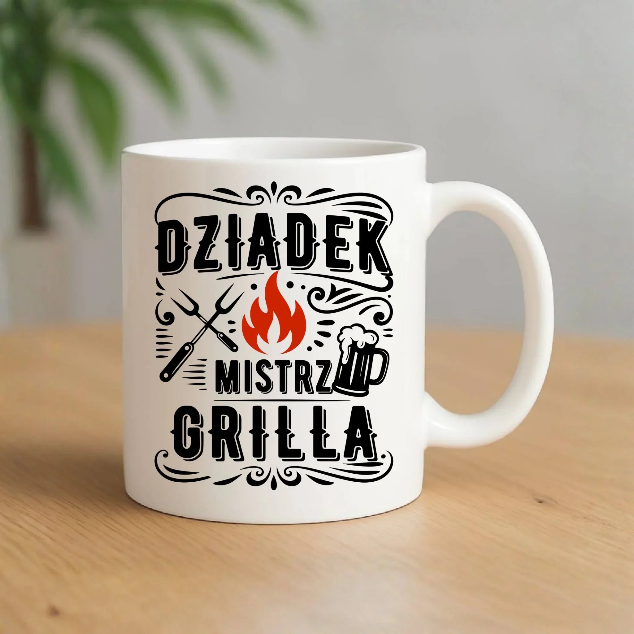 Kubek dla dziadka - Dziadek mistrz grilla D33 - StoryCups.pl