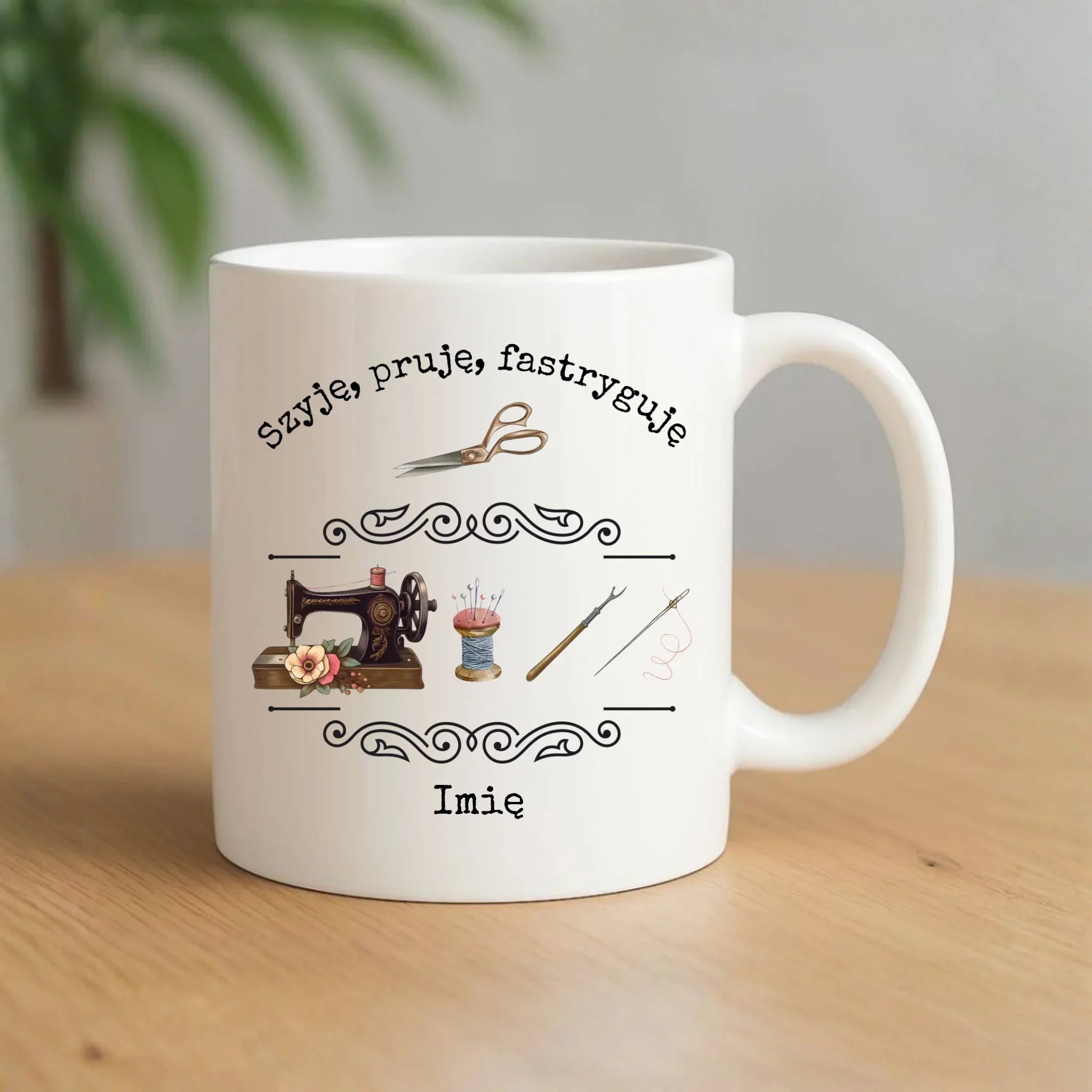 Kubek szyciowy dla krawcowej – Szyję, pruję, fastryguję HS13 - StoryCups.pl