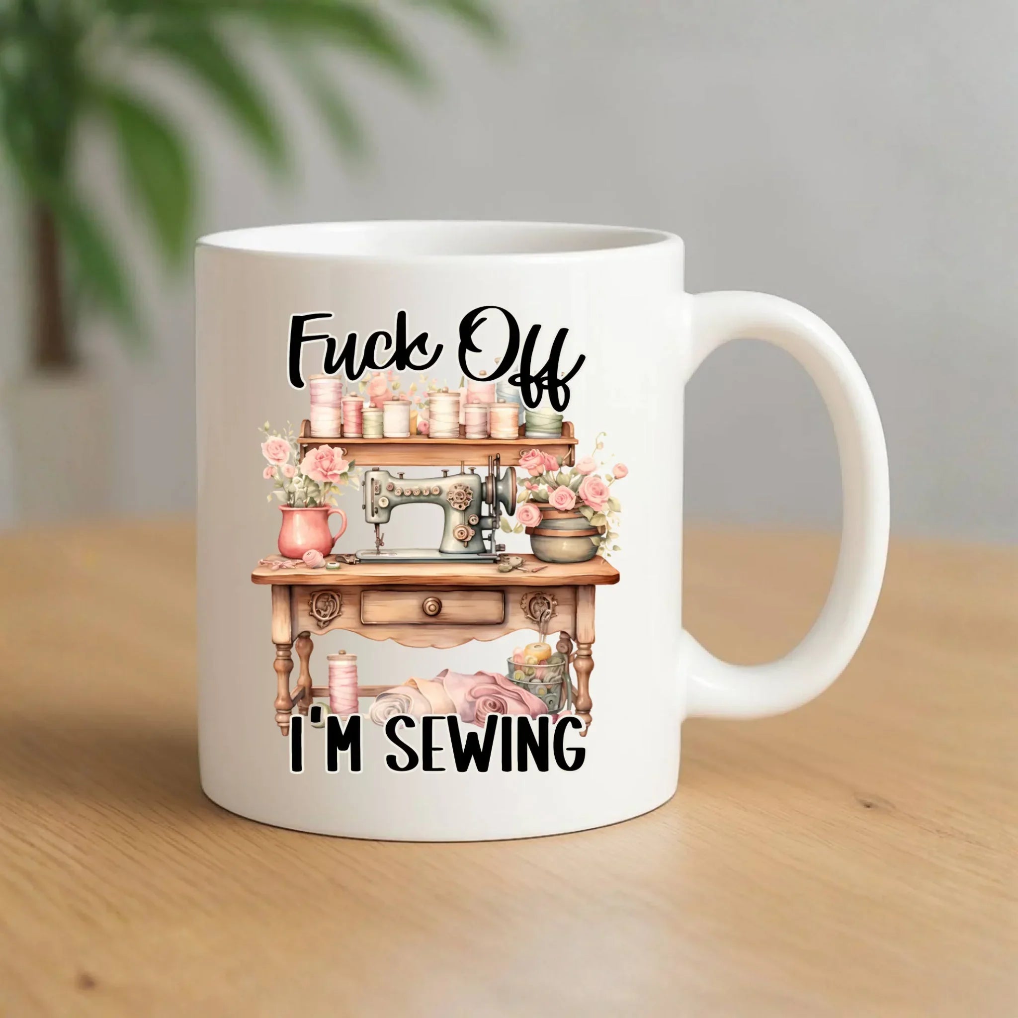 Kubek szyciowy dla krawcowej – Fck off im sewing HS16 - StoryCups.pl