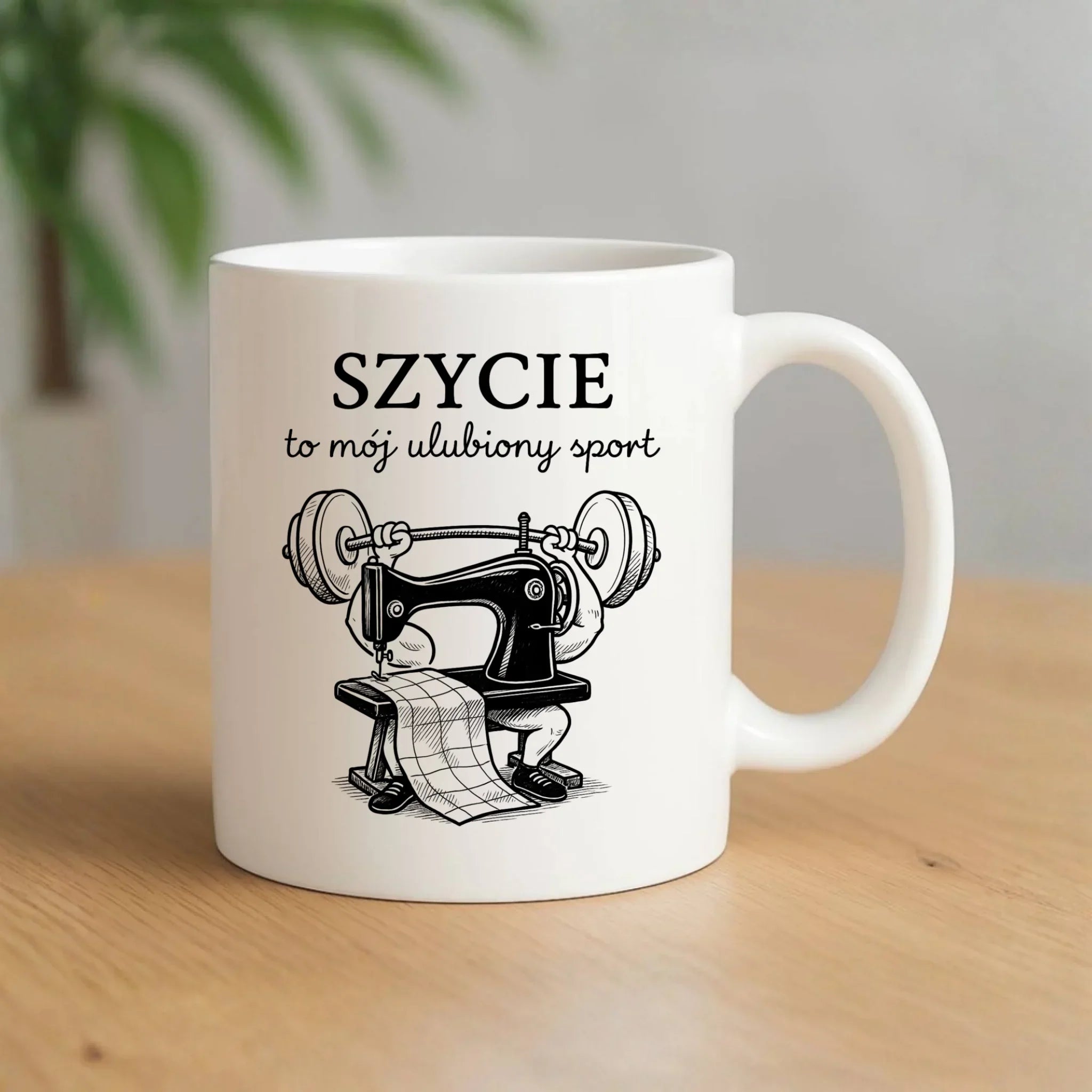 Kubek szyciowy dla krawcowej – Szycie to mój ulubiony sport HS23 - StoryCups.pl