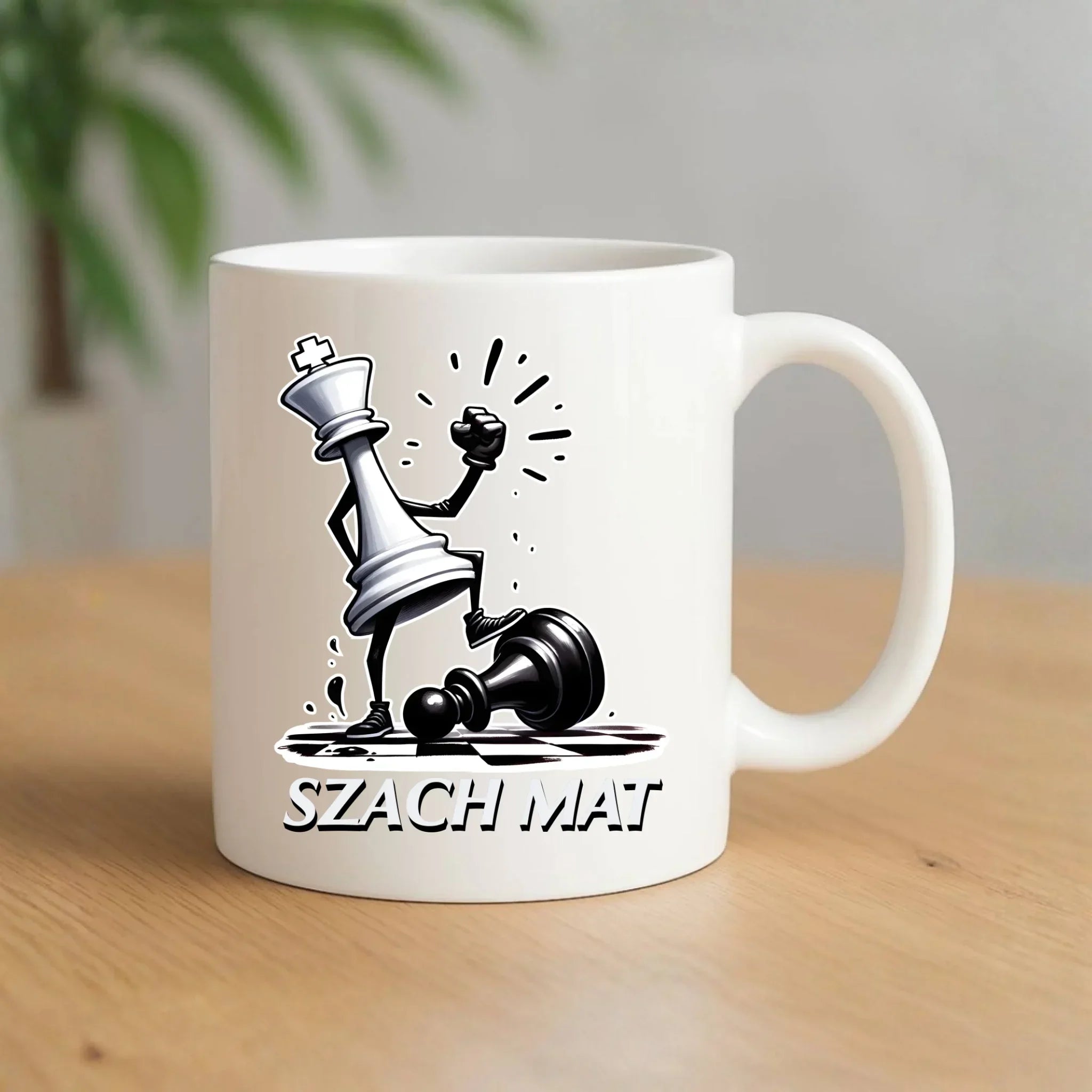 Kubek dla szachisty - Szach mat HSZ07 - StoryCups.pl