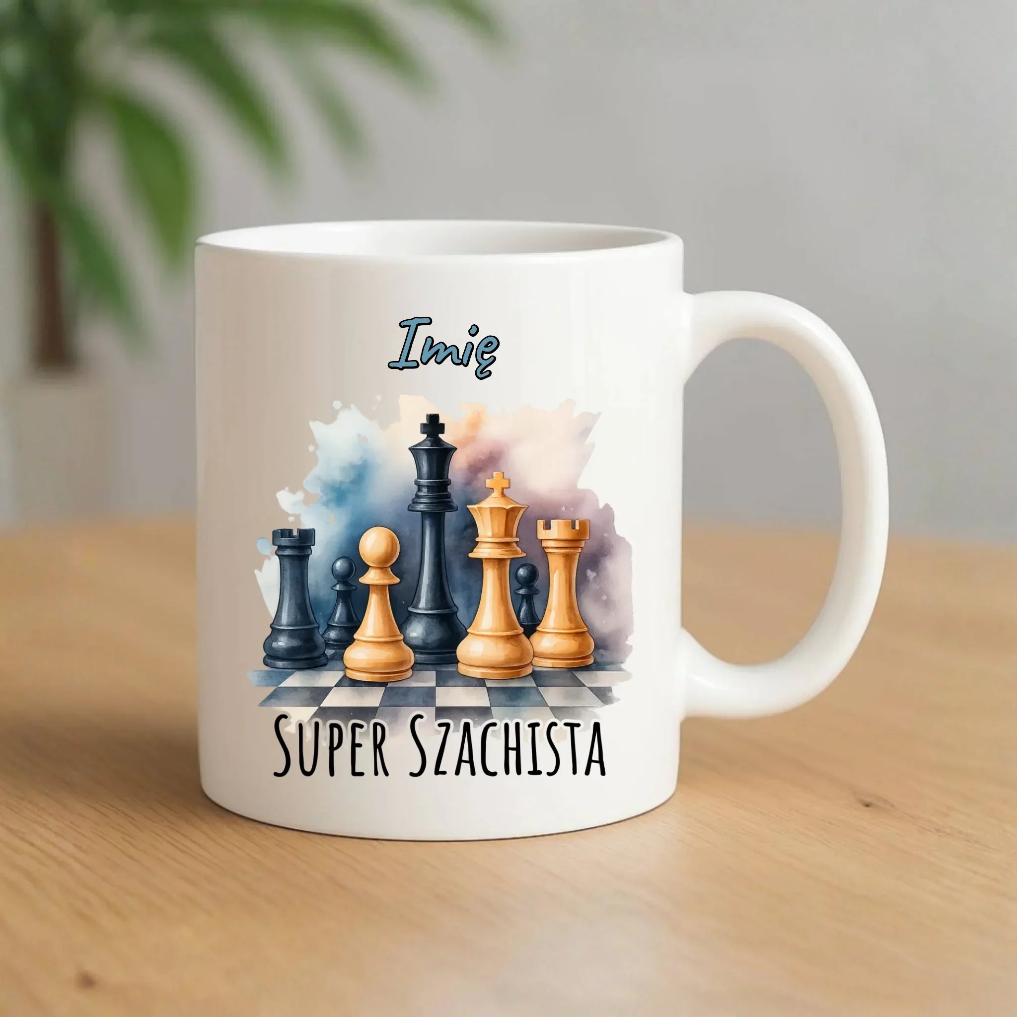 Kubek dla szachisty - Super szachista - personalizowany HSZ12 - StoryCups.pl