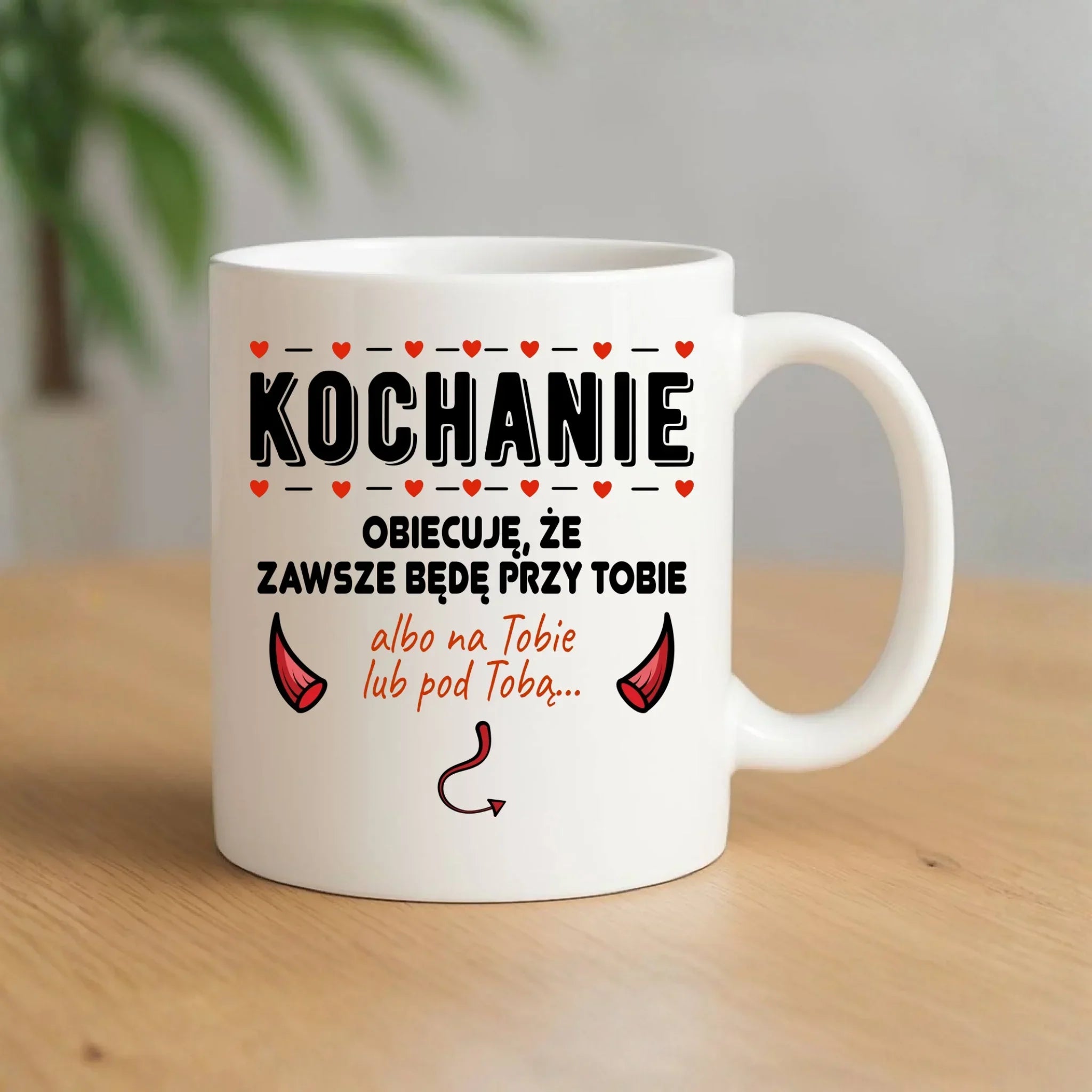 Kubek dla par - Obiecuję, że zawsze będę przy Tobie W50 - StoryCups.pl