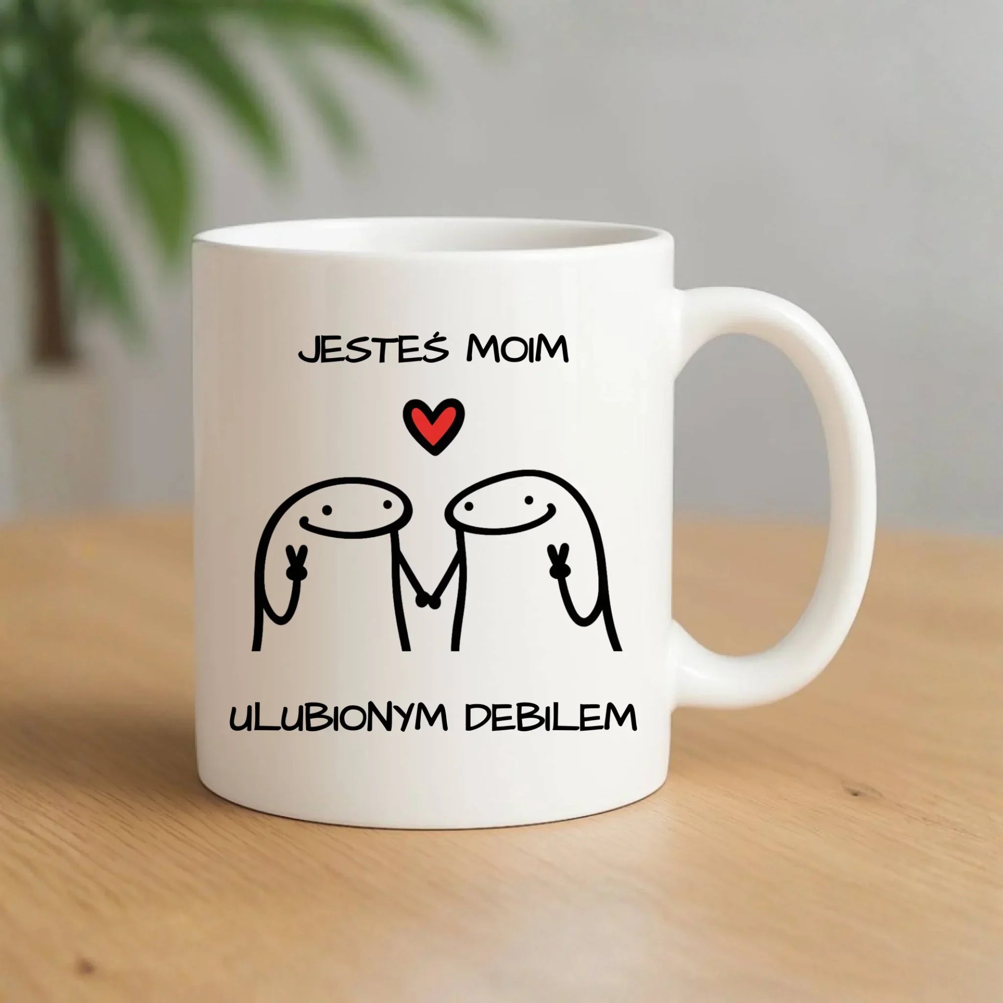 Kubek dla par - Jesteś moim ulubionym debilem W78 - StoryCups.pl