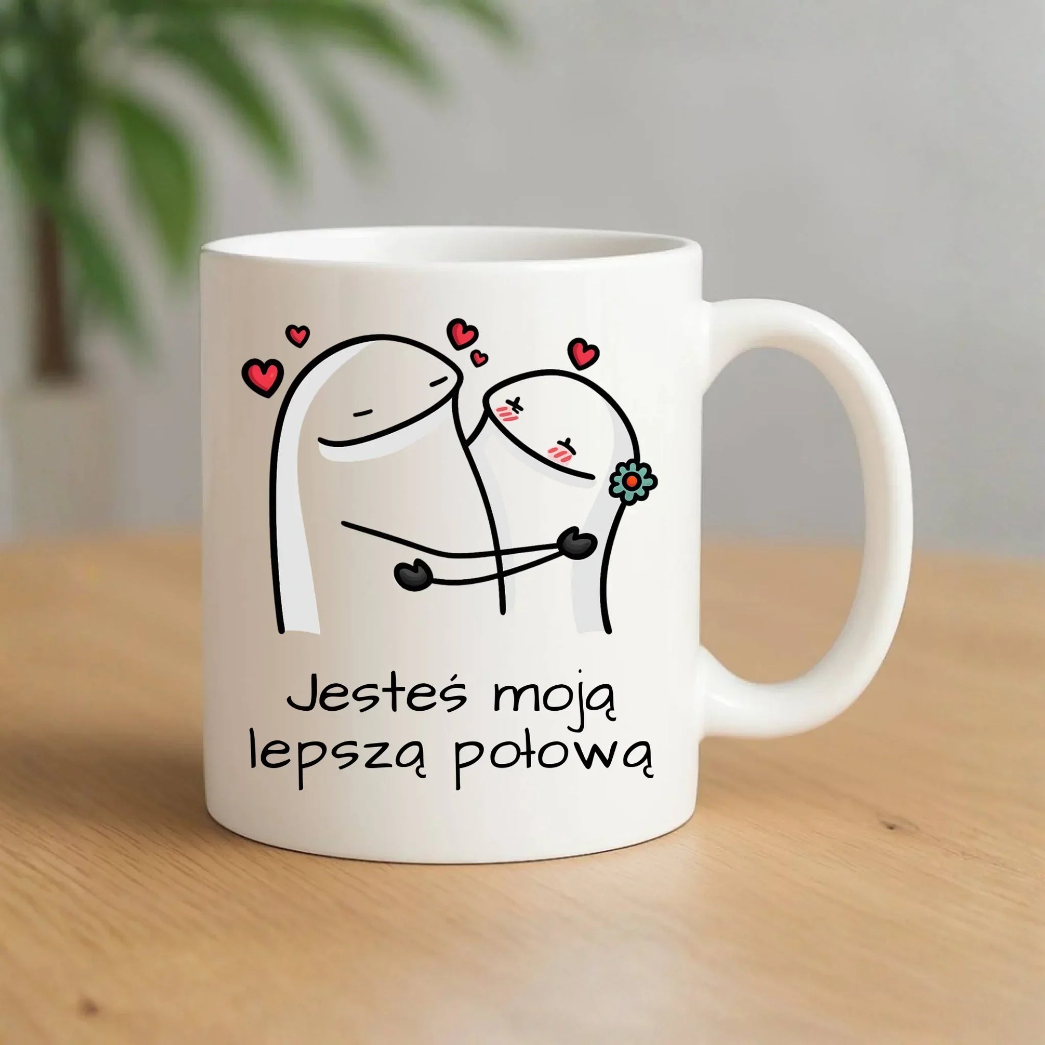 Kubek dla par - Jesteś moją lepszą połową W87 - StoryCups.pl