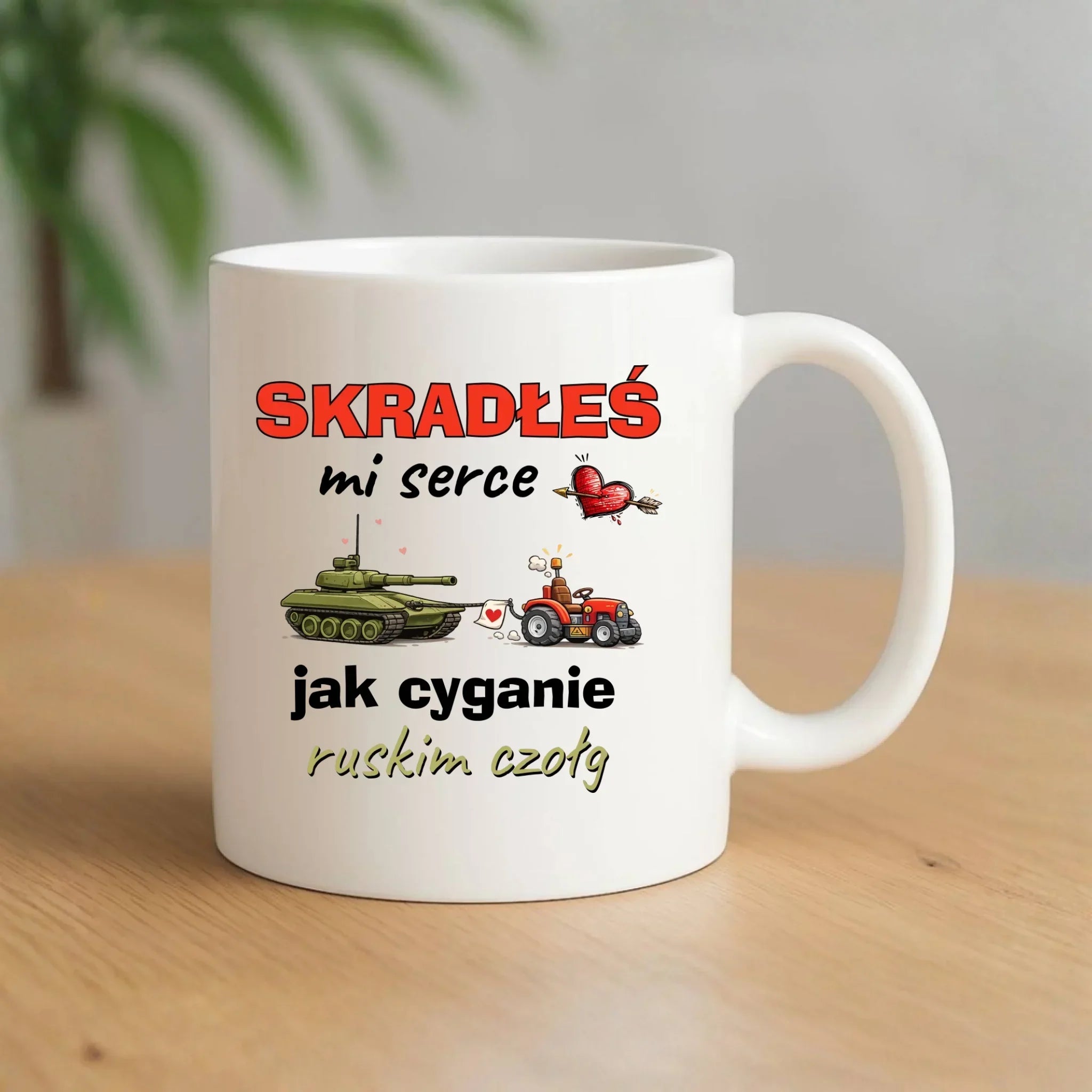 Kubek - Skradłeś mi serce jak cyganie ruskim czołg W77 - StoryCups.pl