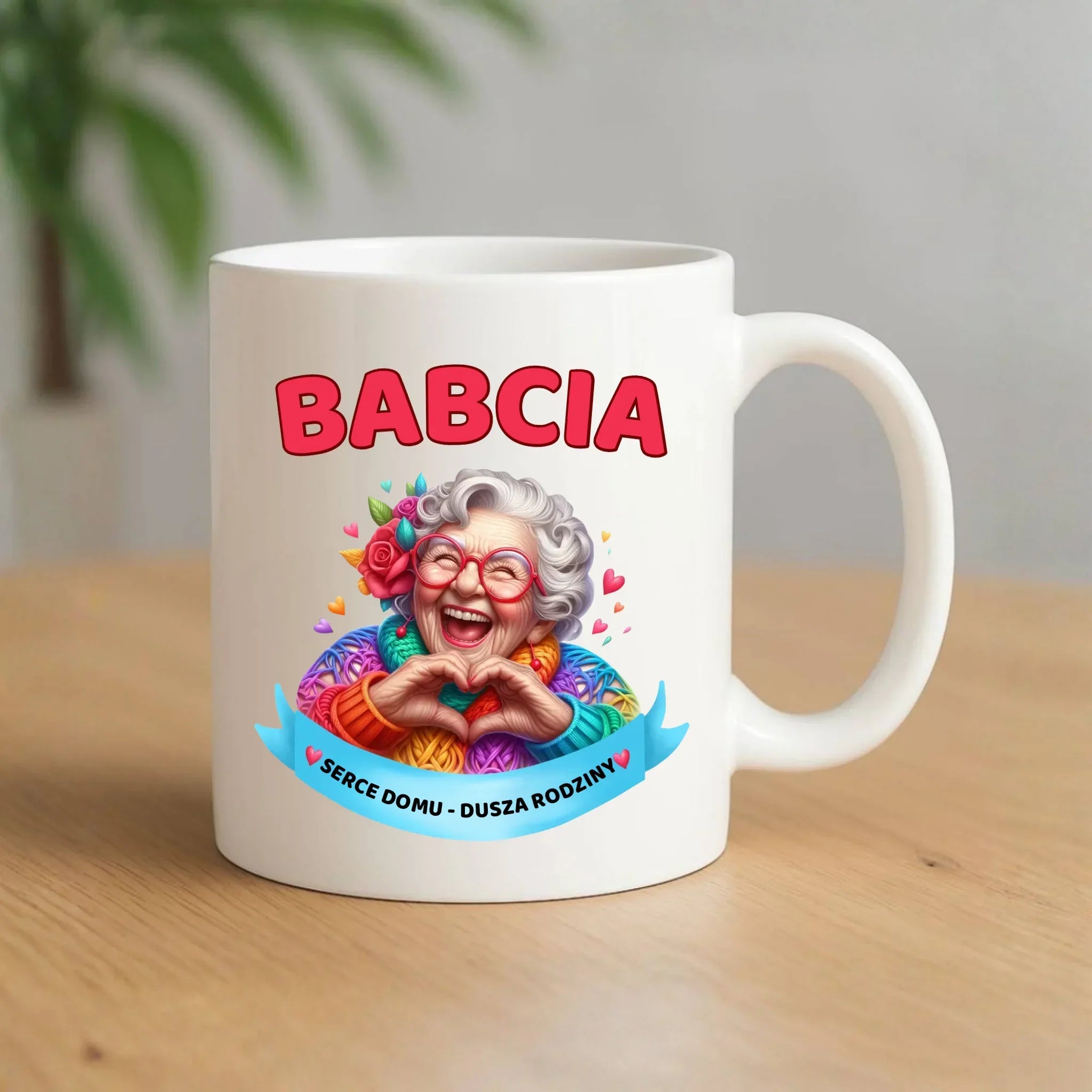Kubek dla babci - Babcia serce domu dusza rodziny B25 - StoryCups.pl