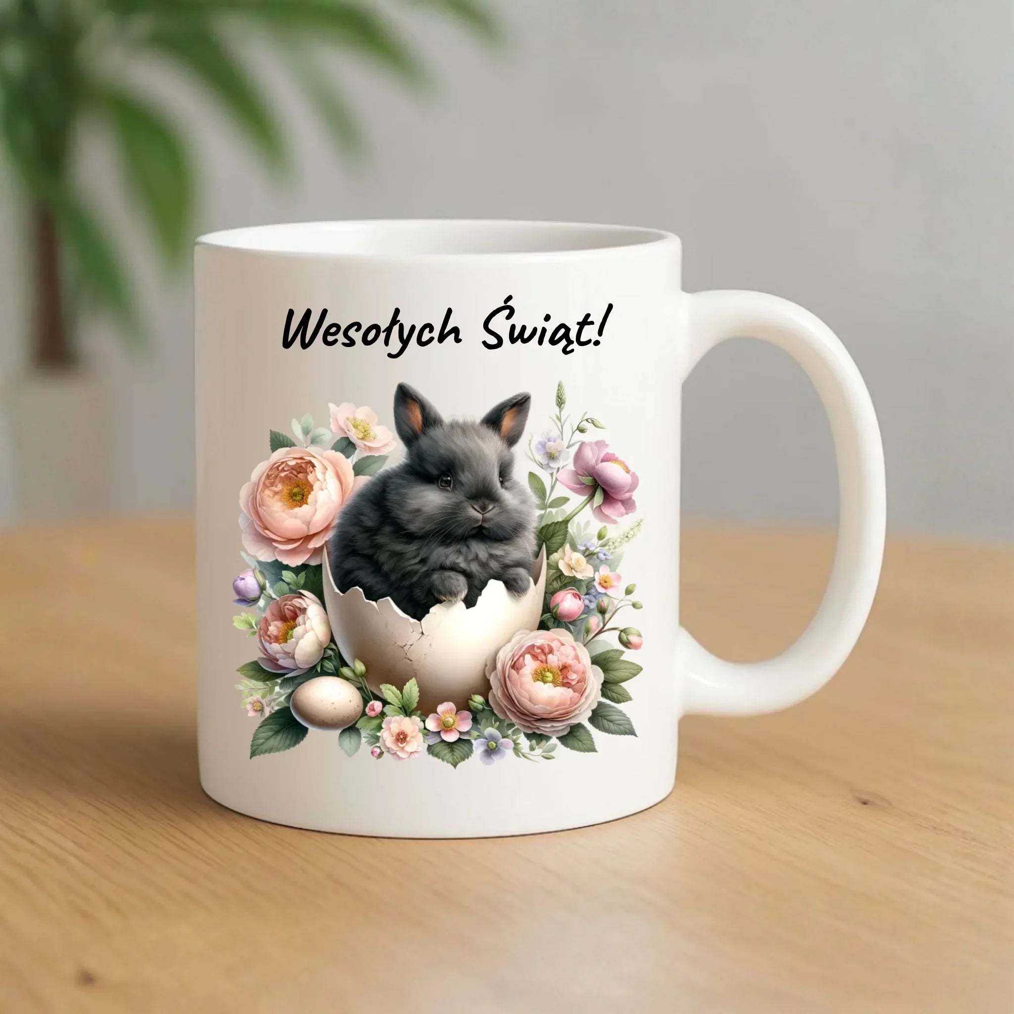 Kubek na Wielkanoc - Zajączek w pisance Wesołych Świąt WN03 - StoryCups.pl