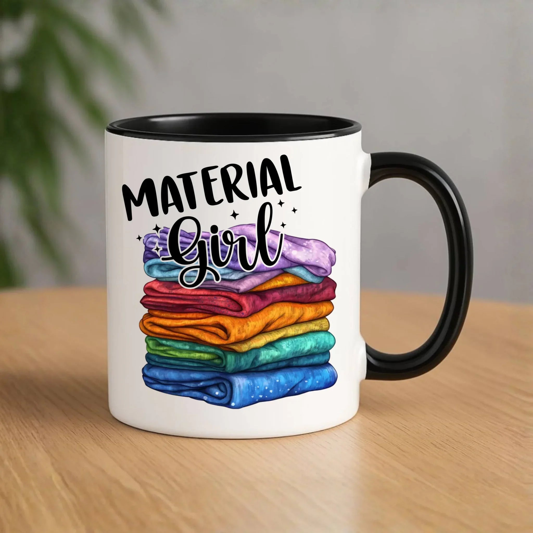 Kubek szyciowy - prezent dla krawcowej - Material Girl HS02 - StoryCups.pl