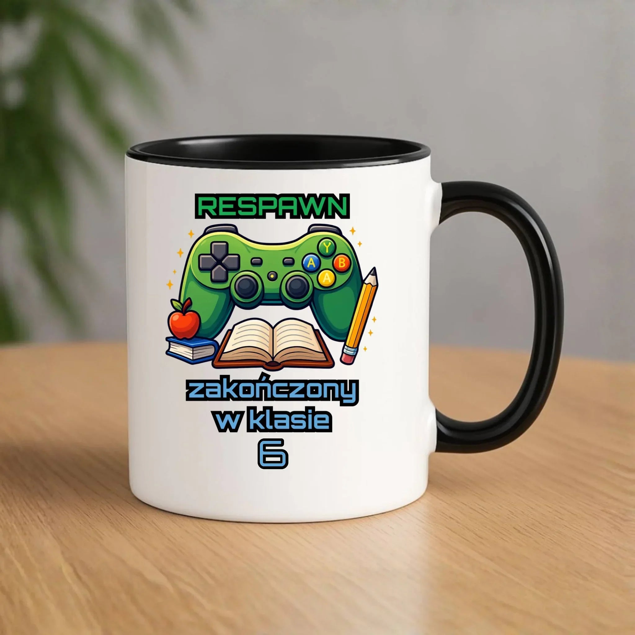 Kubek szkolny - Respawn - gamer do szkoły - personalizowany SZ18 - StoryCups.pl