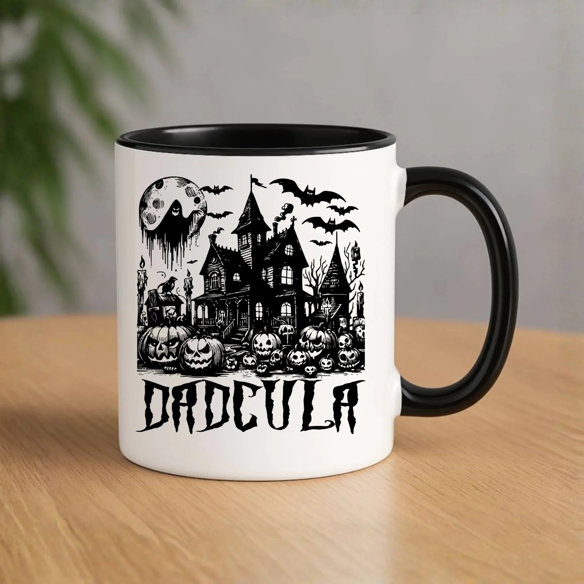 Kubek halloweenowy dla taty - Upiorny dom - Dadcula HL19 - StoryCups.pl