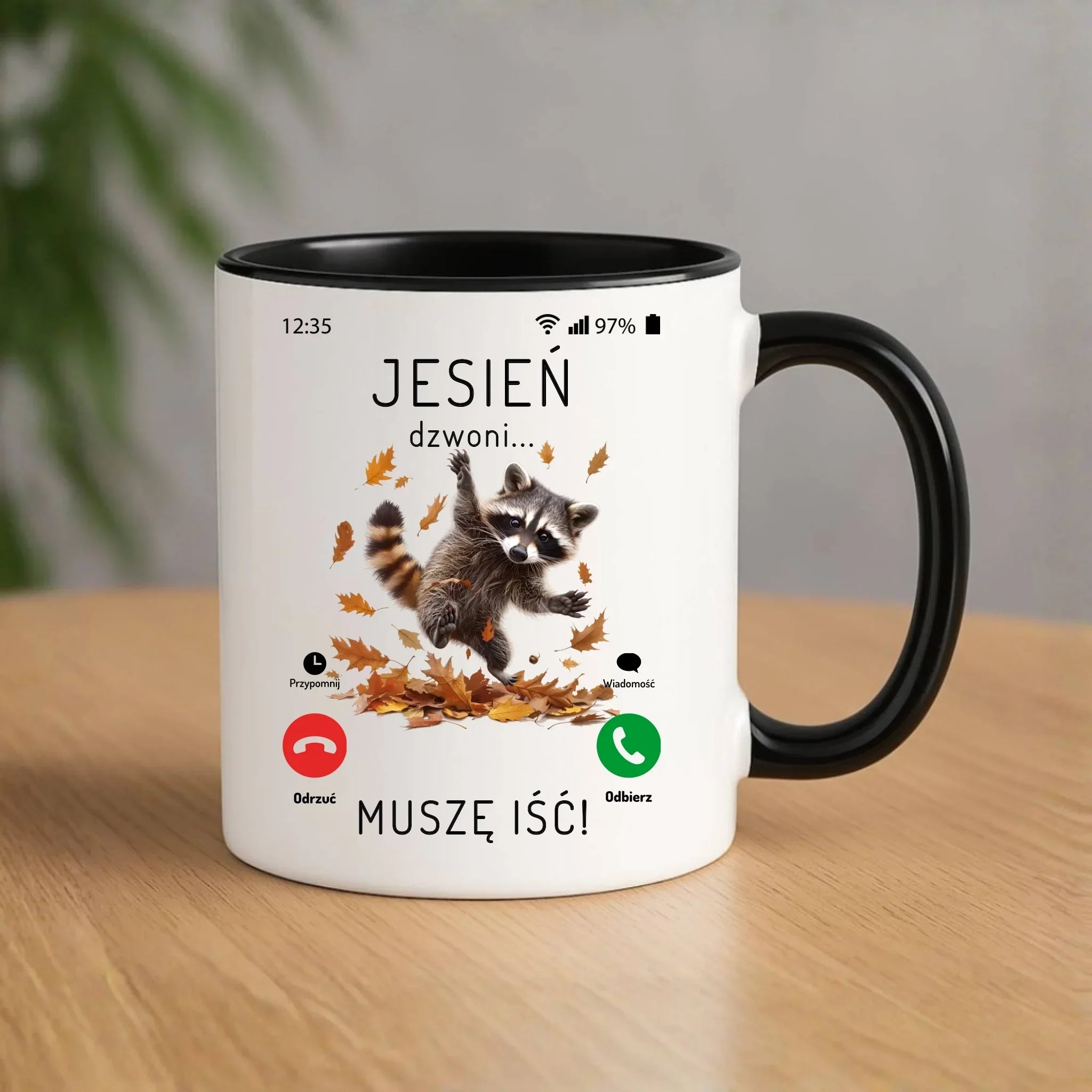 Kubek jesienny - Jesień dzwoni muszę iść JS18 - StoryCups.pl